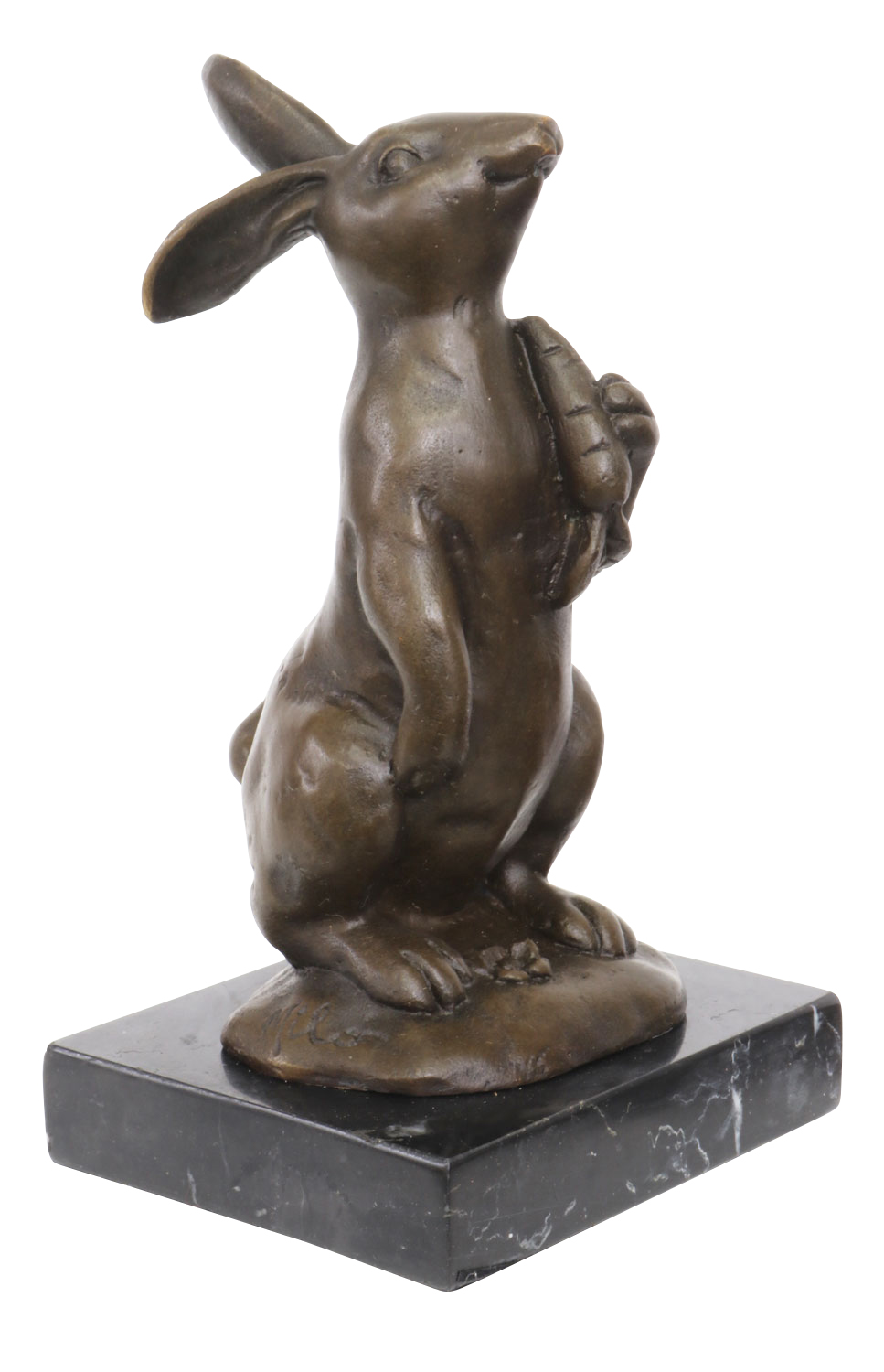 XT-65b-bronzeskulptur Bronzeskulptur Hase im Antik-Stil 14cm Bronze Figur Statue