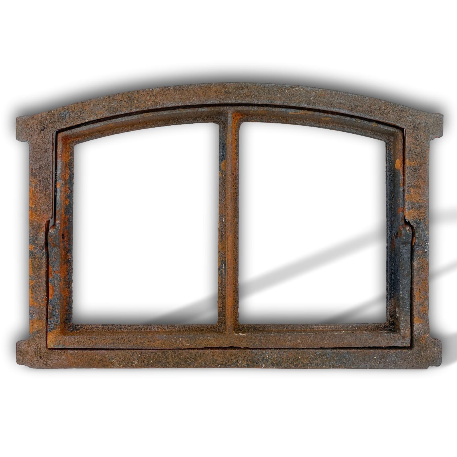 aubaho-F44-R-3 Eisenfenster 34cm Fenster Klappfenster Scheunenfenster Stallfenster Antik-Stil