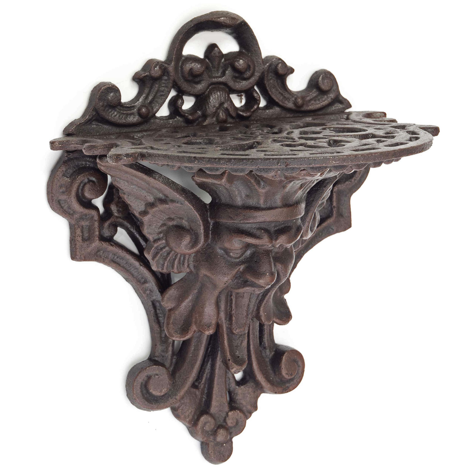 Gargoyle Gargoyle Regal Wandregal Konsole Wandkonsole Fabelwesen Garten Eisen Antik-Stil