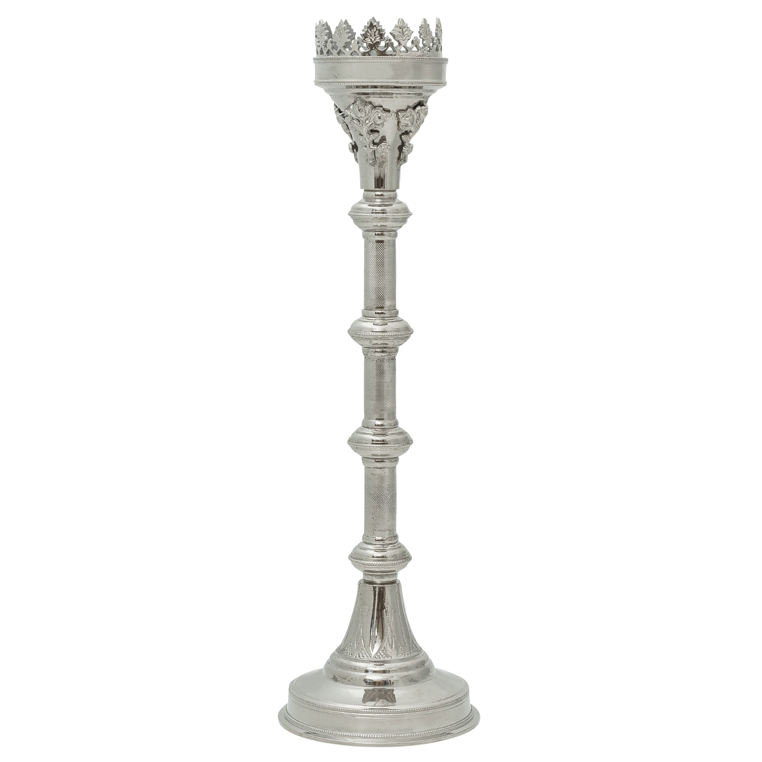 Kerzenleuchter 63cm Altarleuchter Kerzenständer Kirche Altar Antik-Stil silber