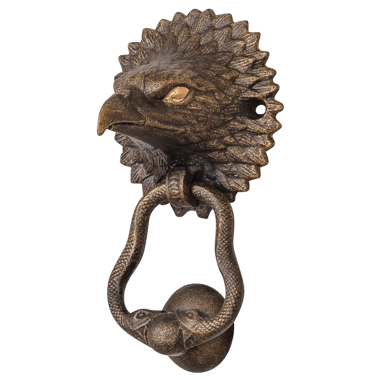 TX-61-4 Türklopfer Adler Figur Skulptur Eisen Antik-Stil 19cm