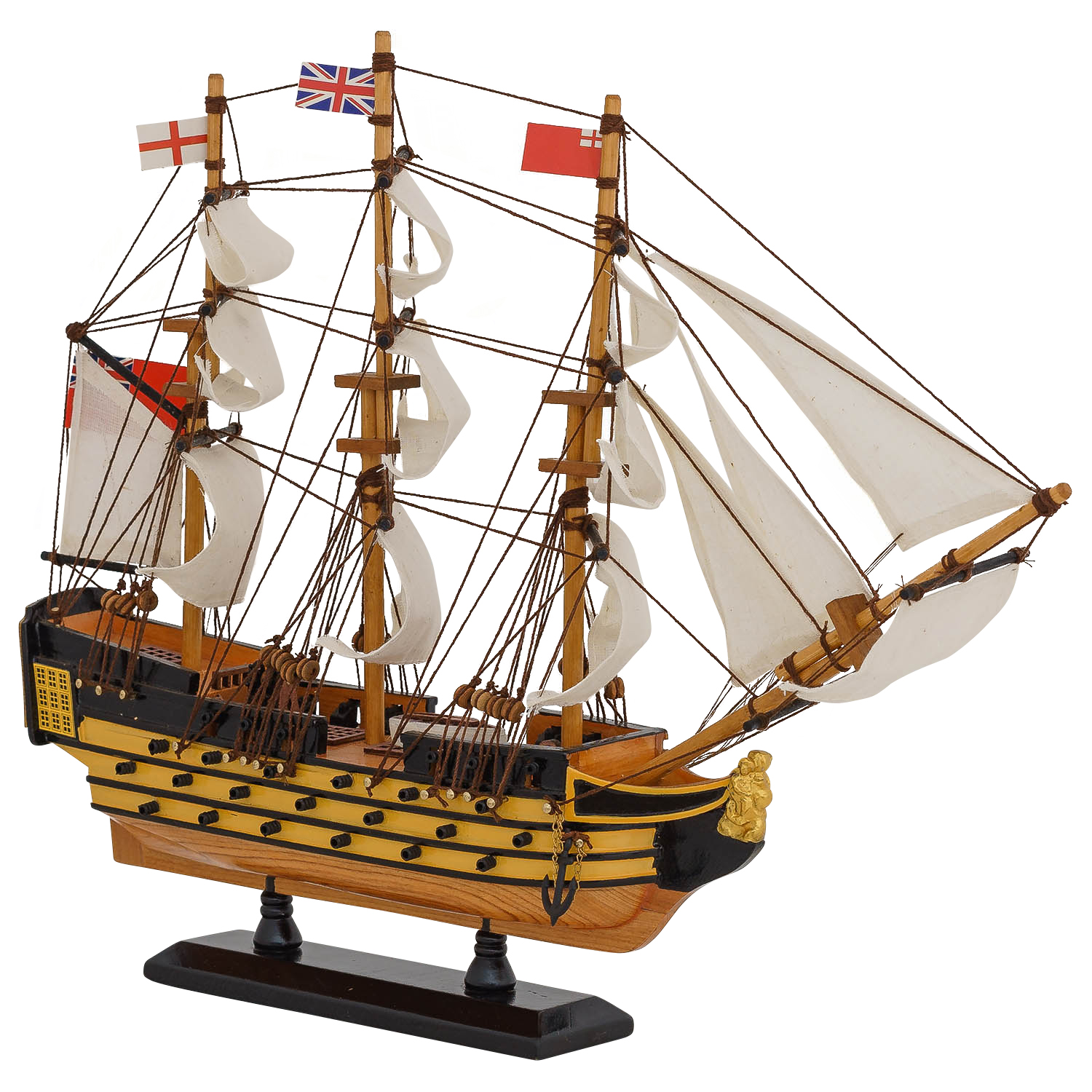 Victory-15-R-3 Modellschiff HMS Victory Schiff Segelschiff Maritim Deko Antik-Stil kein Bausatz
