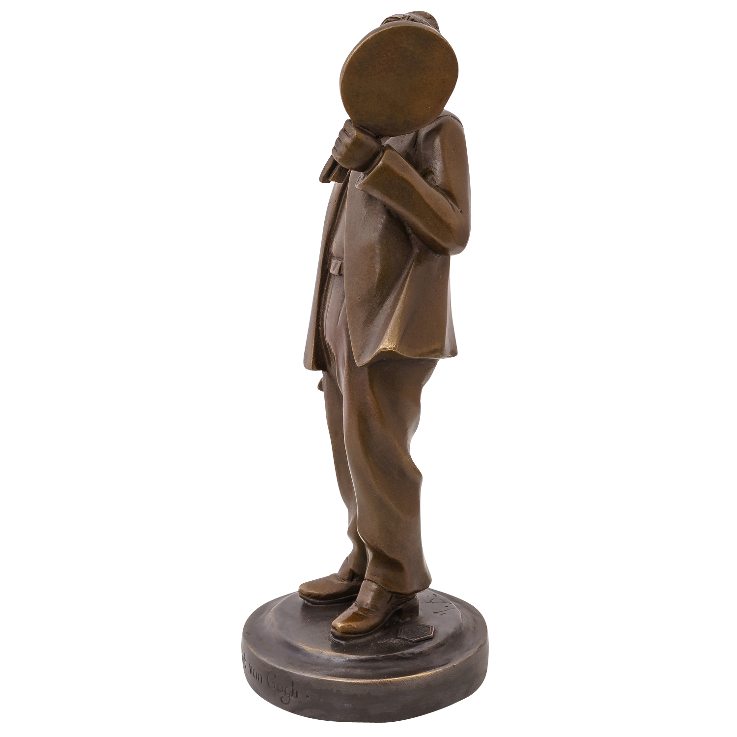 BE-72-7 Bronzefigur Vincent van Gogh Maler Künstler Malerei Kunst Büste Skulptur Bronze