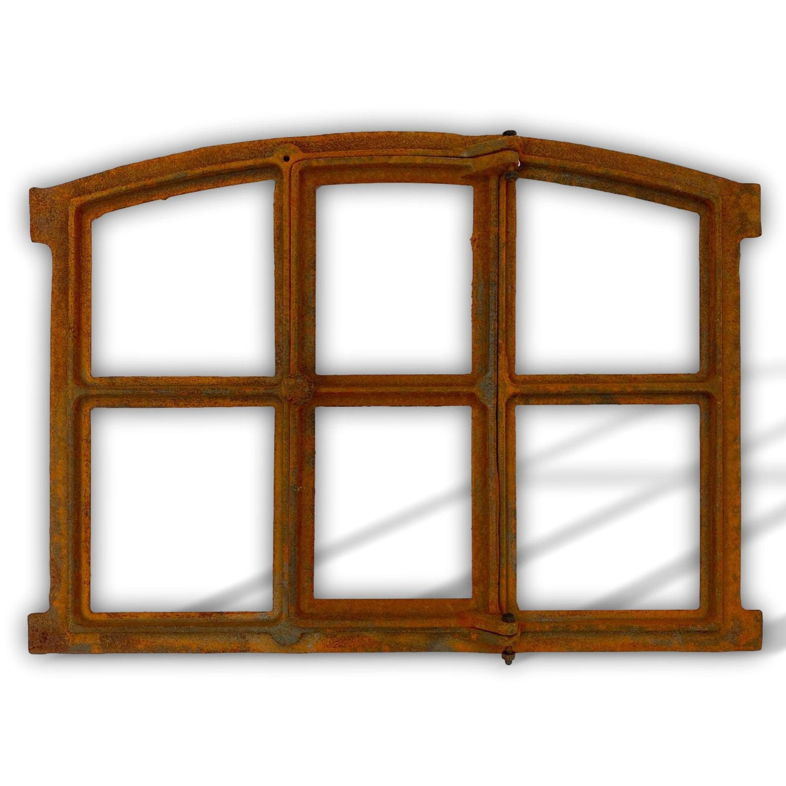 aubaho-F38-R-20a Eisenfenster Fenster zum Öffnen Scheunenfenster Stallfenster Eisen Antik-Stil