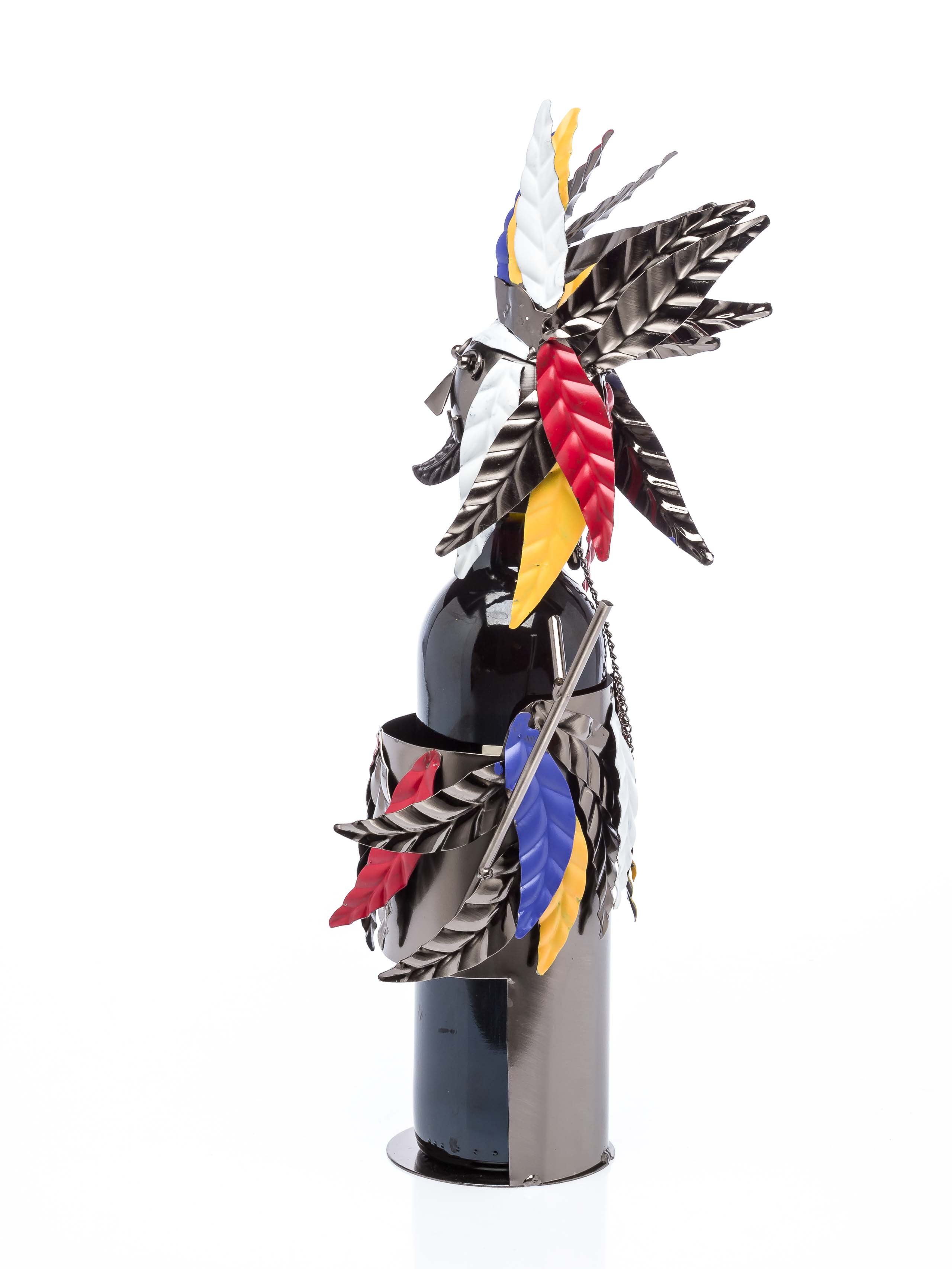 SA-59-3 Flaschenhalter Indianer Weinständer Weinflaschenhalter Flasche Wein Amerika