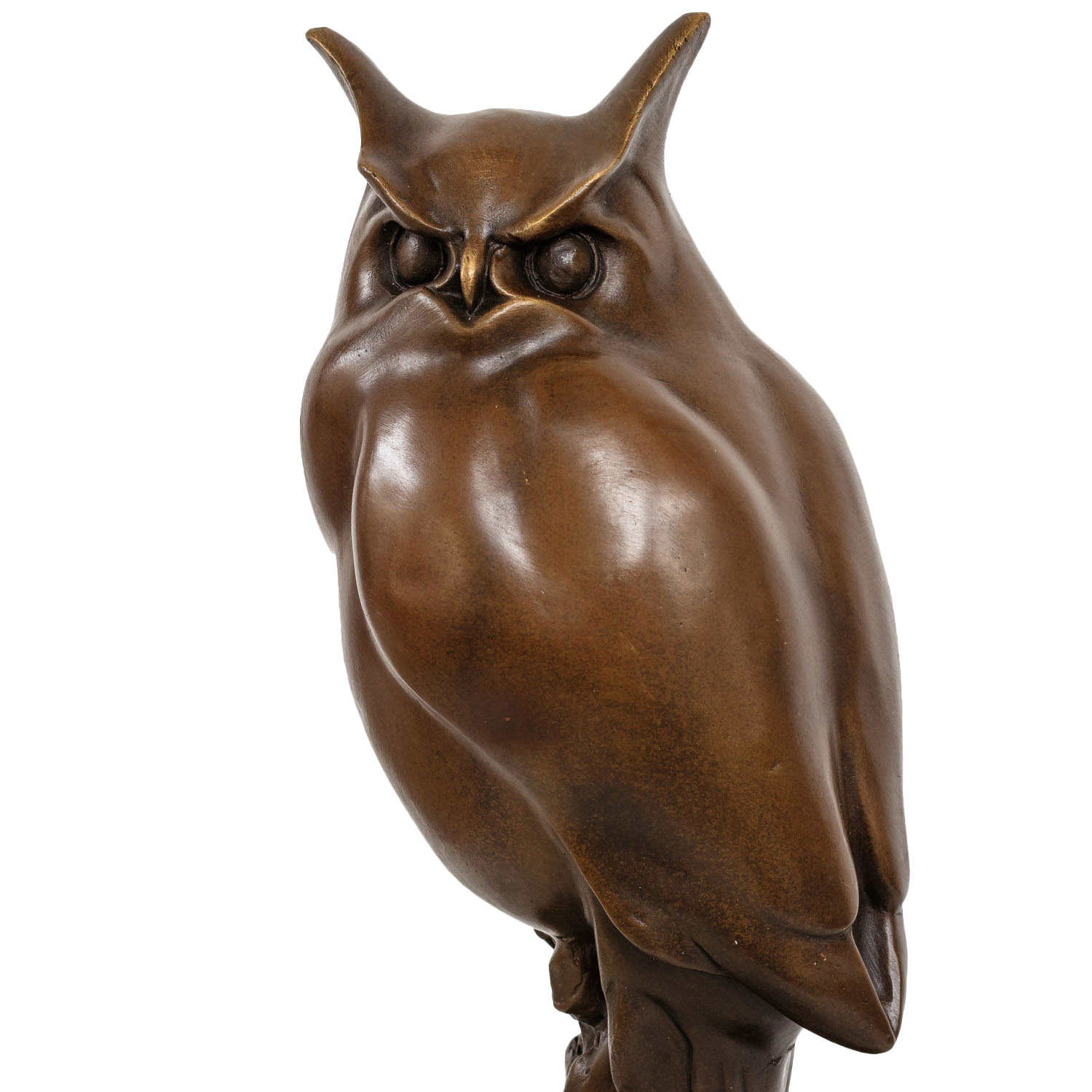 KF-57-5 Bronzeskulptur Eule im Antik-Stil Bronze Figur Statue 31cm