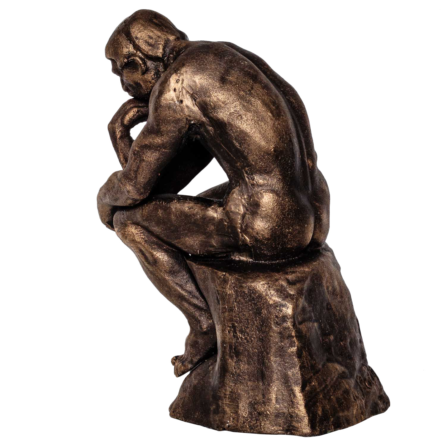 NG-34-3 Bronzeskulptur Tischglocke Glocke Frau im Antik-Stil Bronze Figur Statuen 14cm