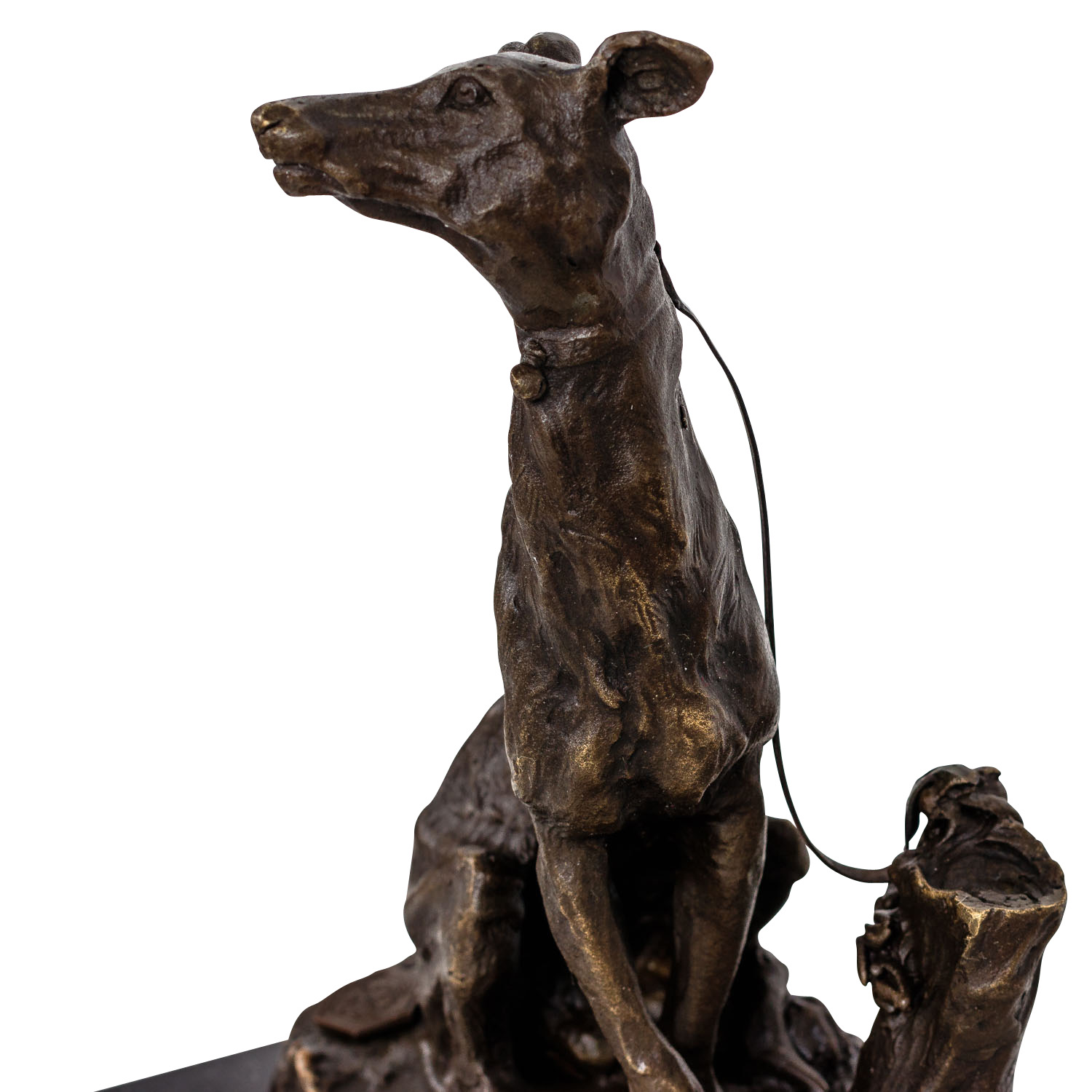 FA-64-6 Bronzeskulptur Windhund im Antik-Stil Bronze Figur 20cm
