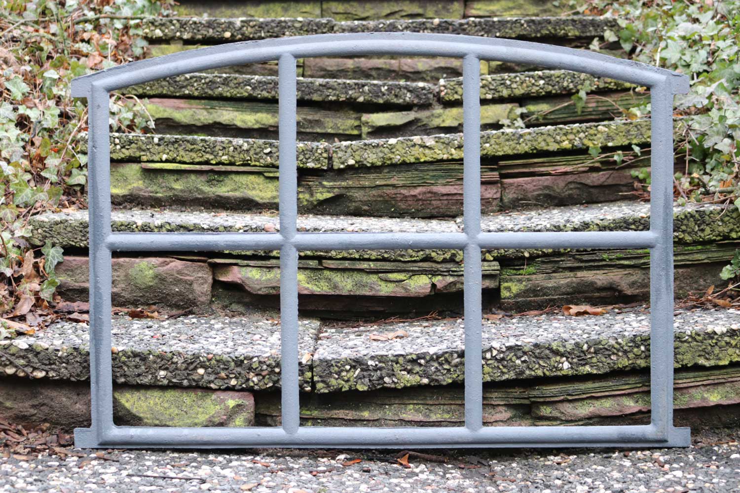 Stallfenster Fenster Scheunenfenster Eisen grau 84 x 60cm Antik-Stil