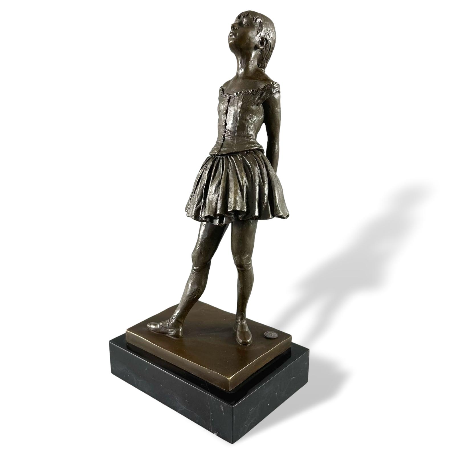 Bronzeskulptur Kopie nach Degas Tänzerin Ballerina Ballett Replik Skulptur 38cm