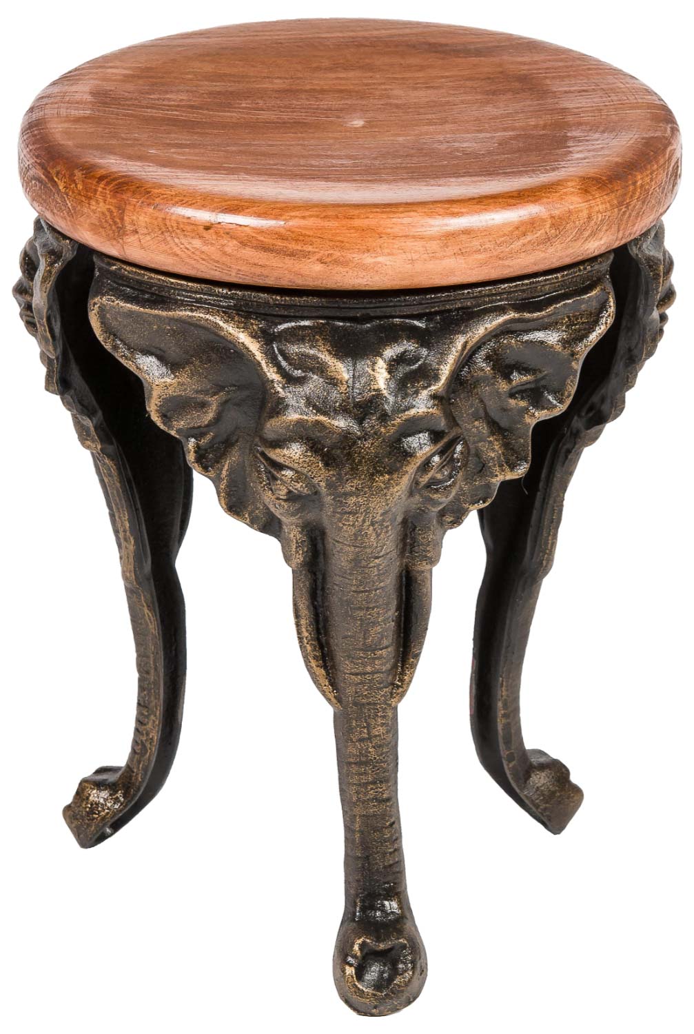 TX-98-03 Blumenhocker Elefant 40cm Eisen  Blumentisch Blumenständer Garten Antik-Stil