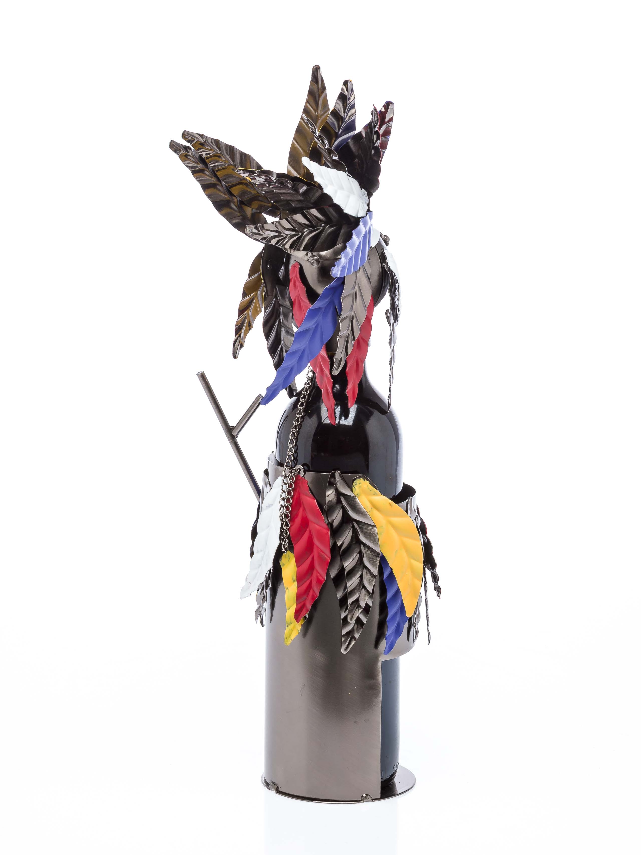 SA-59-4 Flaschenhalter Indianer Weinständer Weinflaschenhalter Flasche Wein Amerika