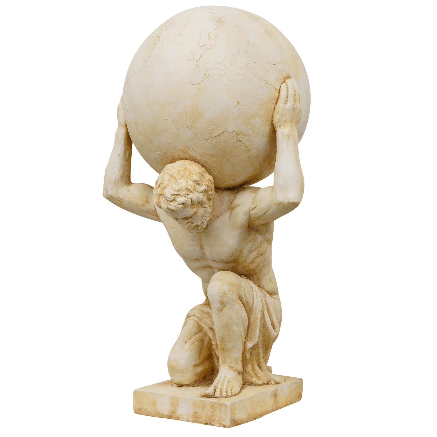 TZ-17-5 XL Atlas Titan Weltkugel Skulptur Figur Statue Garten Haus Antik-Stil 69cm