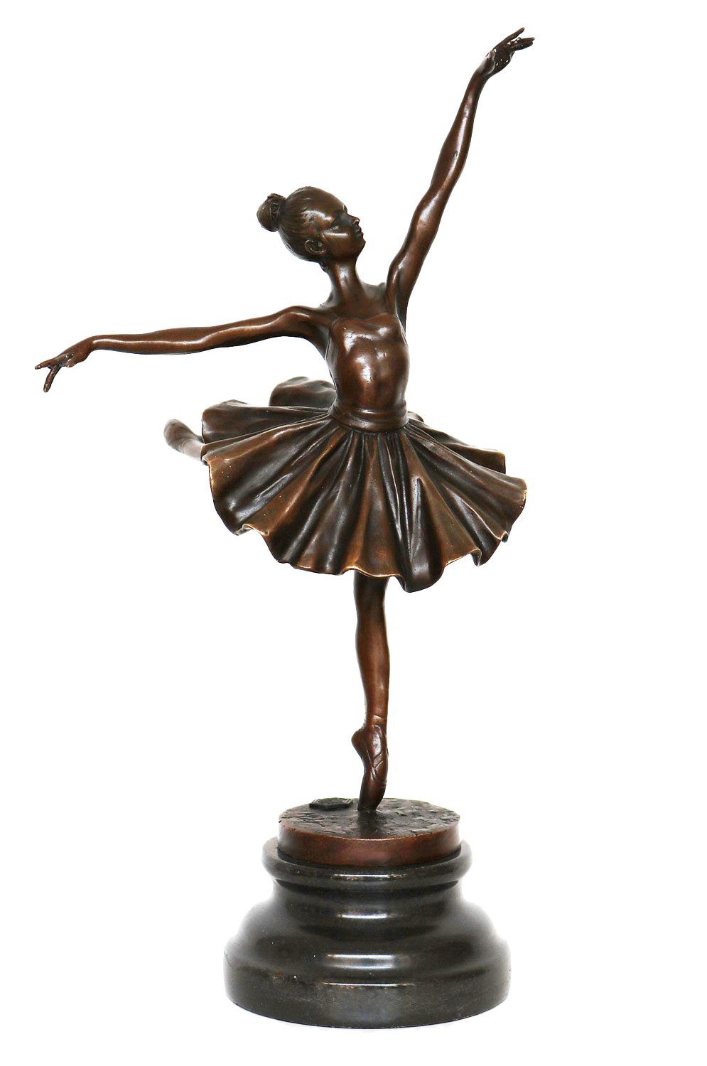 FA-90-c Bronzeskulptur Tänzerin Ballerina nach Degas Ballet Bronze Figur Replika f