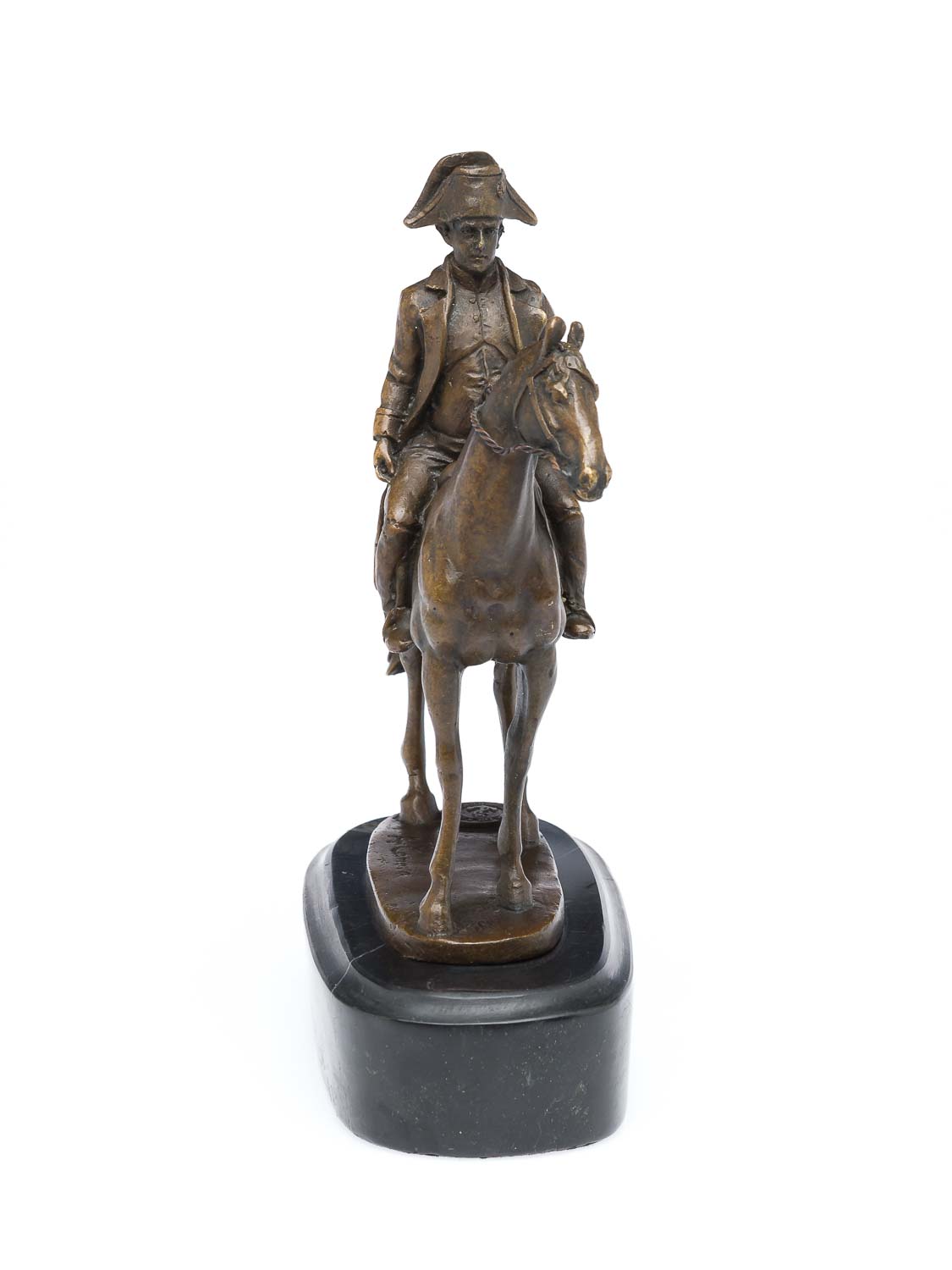 Bronze Napoleon mit Pferd Bronzeskulptur Bronzefigur Skulptur antik Stil