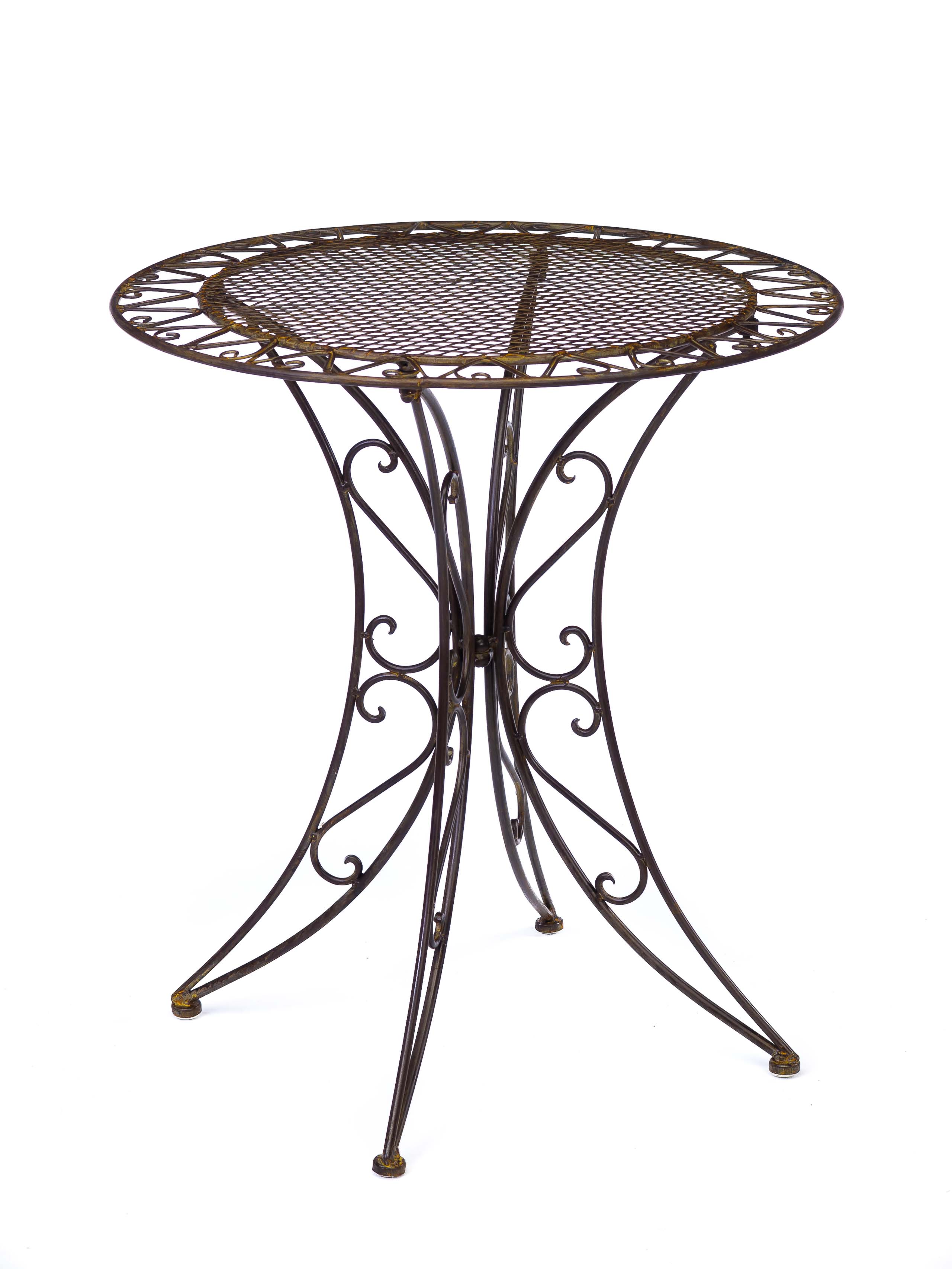 1xRZ-3-4xRZ-4-755eead560e0fe GARNITUR GARTENTISCH 4 STÜHLE EISEN SCHMIEDEEISEN GARTENMÖBEL ANTIK STIL BRAUN