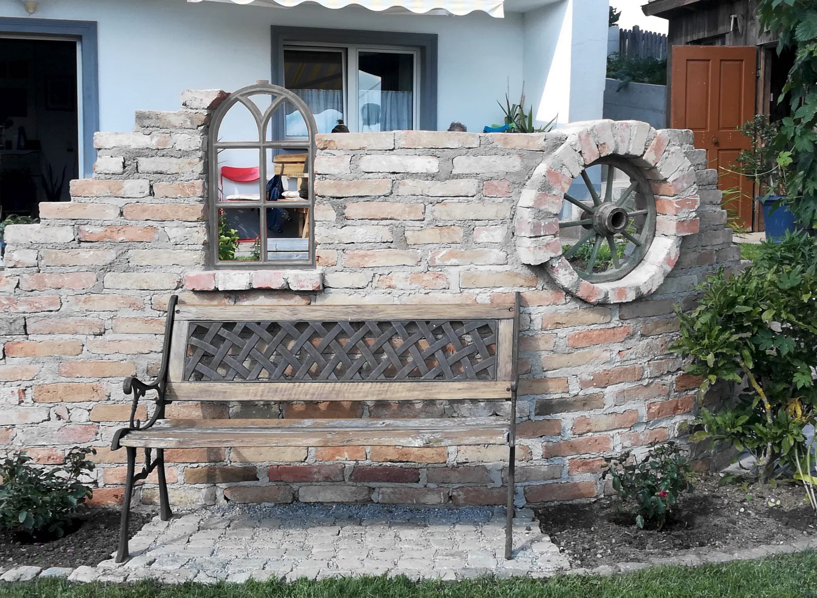 Stallfenster Fenster Scheunenfenster Eisen grau 40 x 68cm Antik-Stil