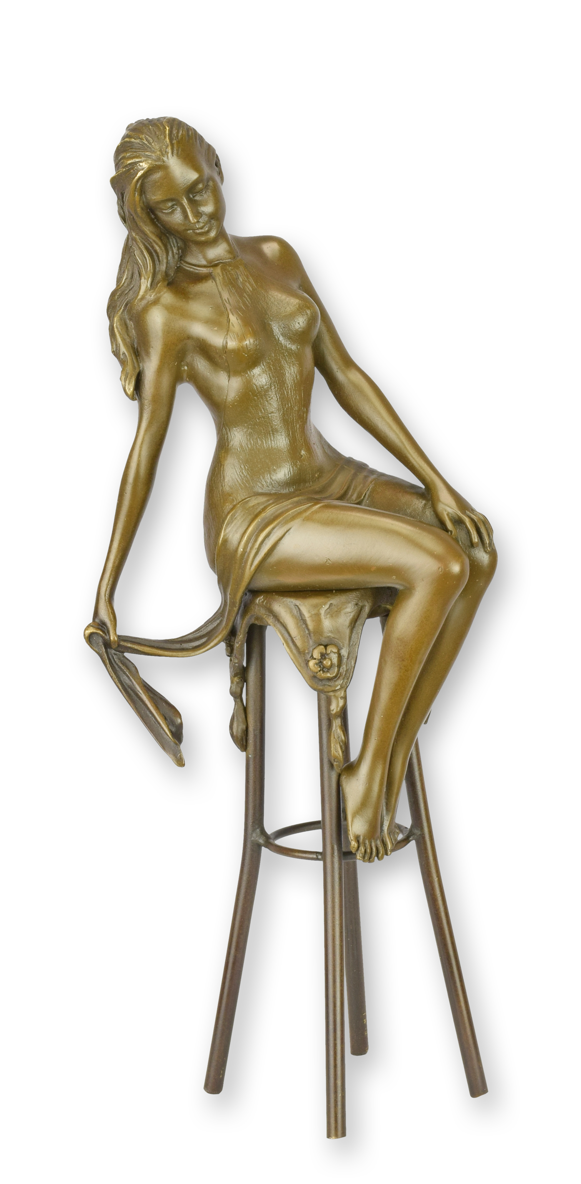 Bronze, Person, Kunst, Barhocker, Mobiliar