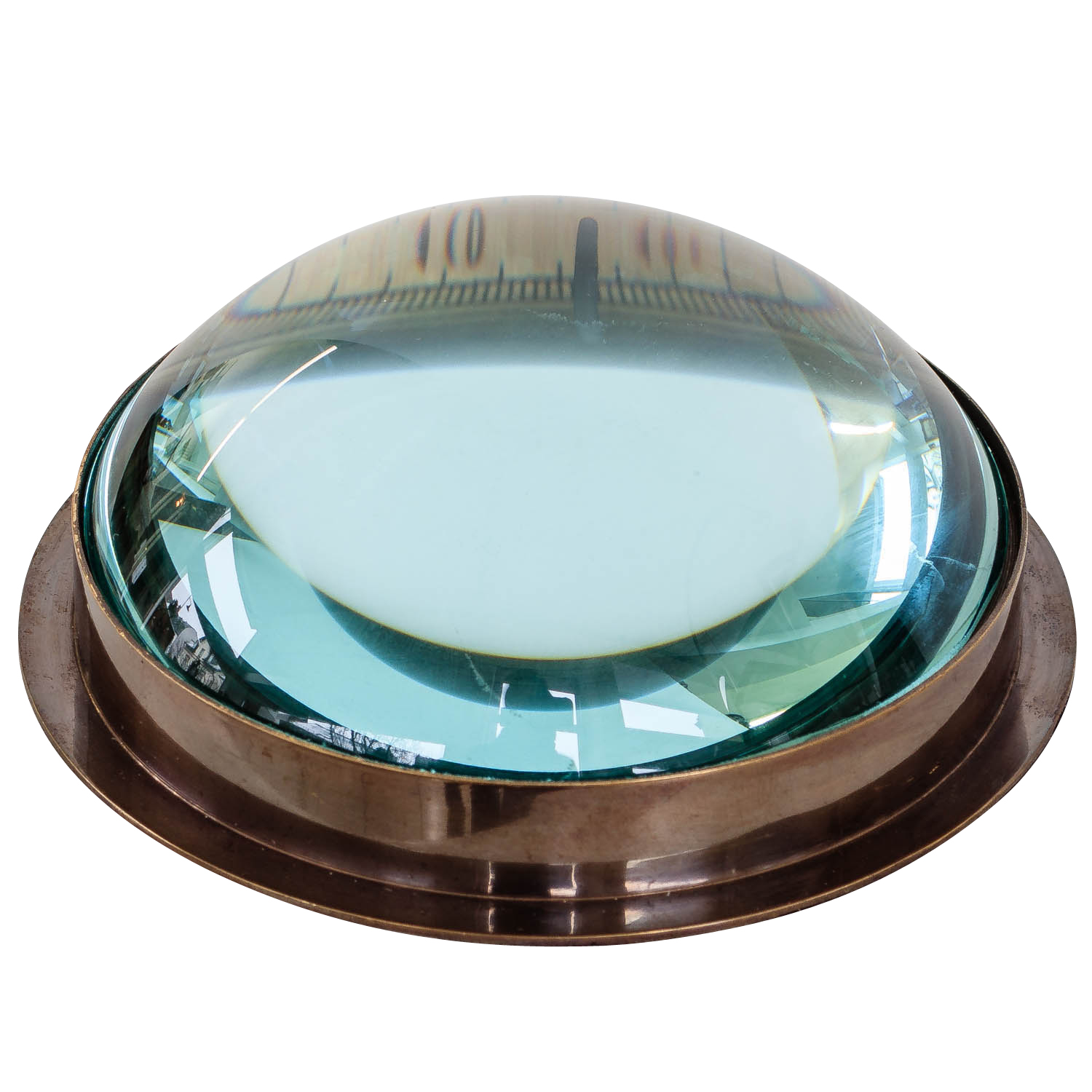 Kompass Maritim Schiff Dekoration Navigation Messing Glas Antik-Stil - 12cm