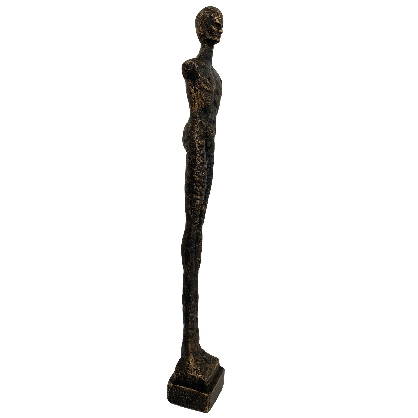 KL-69-2frei Skulptur Eisenfigur stehender Mann Figur Statue Skulptur Antik-Stil 43cm