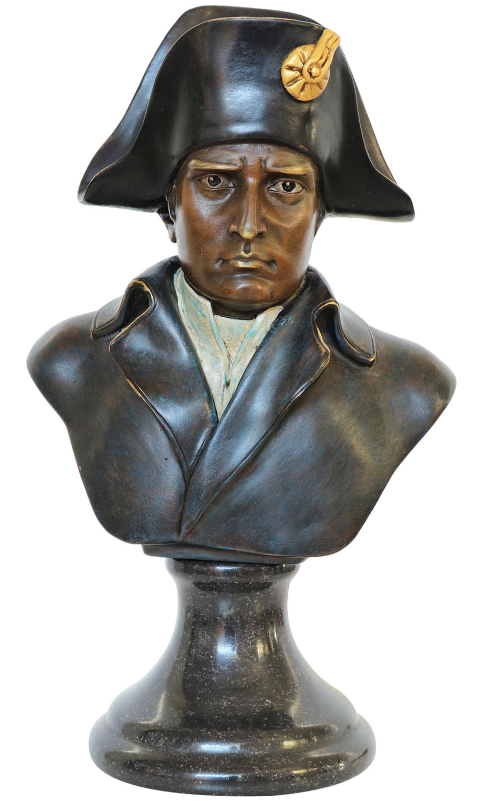BG-36_Vorderansicht Bronzeskulptur Napoleon im Antik-Stil Bronze Figur Statue - 25cm