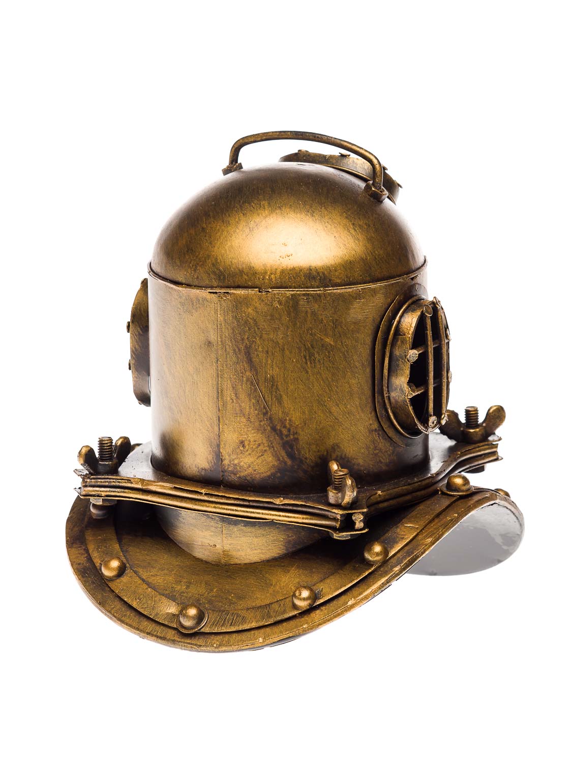 2017-07-27_Auktionshaus_008 Taucherhelm Marine 18cm Tiefsee Taucherglocke Dekoration Helm Antik-Stil