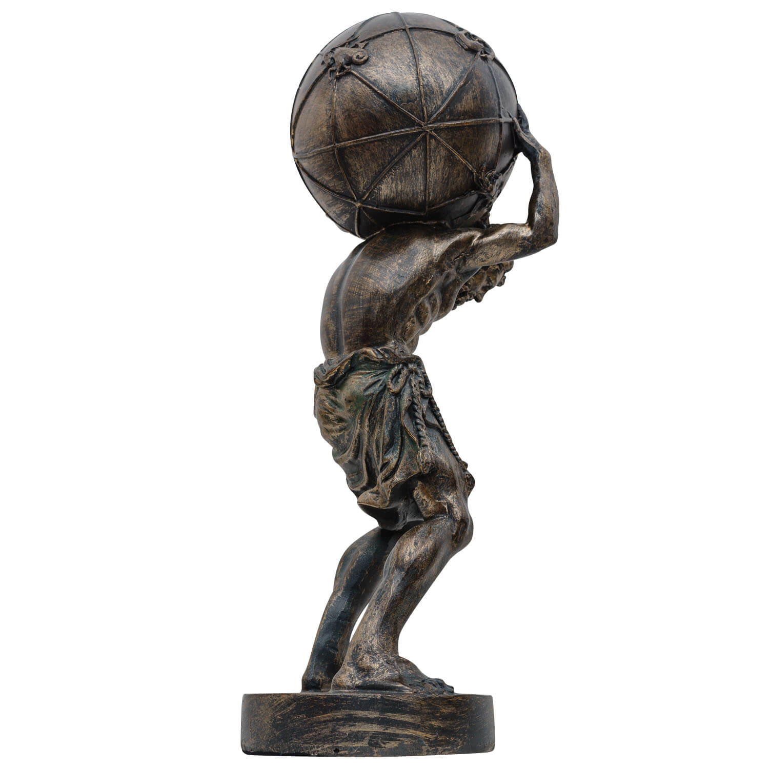 Atlas Träger der Weltkugel Titan Skulptur Figur Statue Antik-Stil 42cm