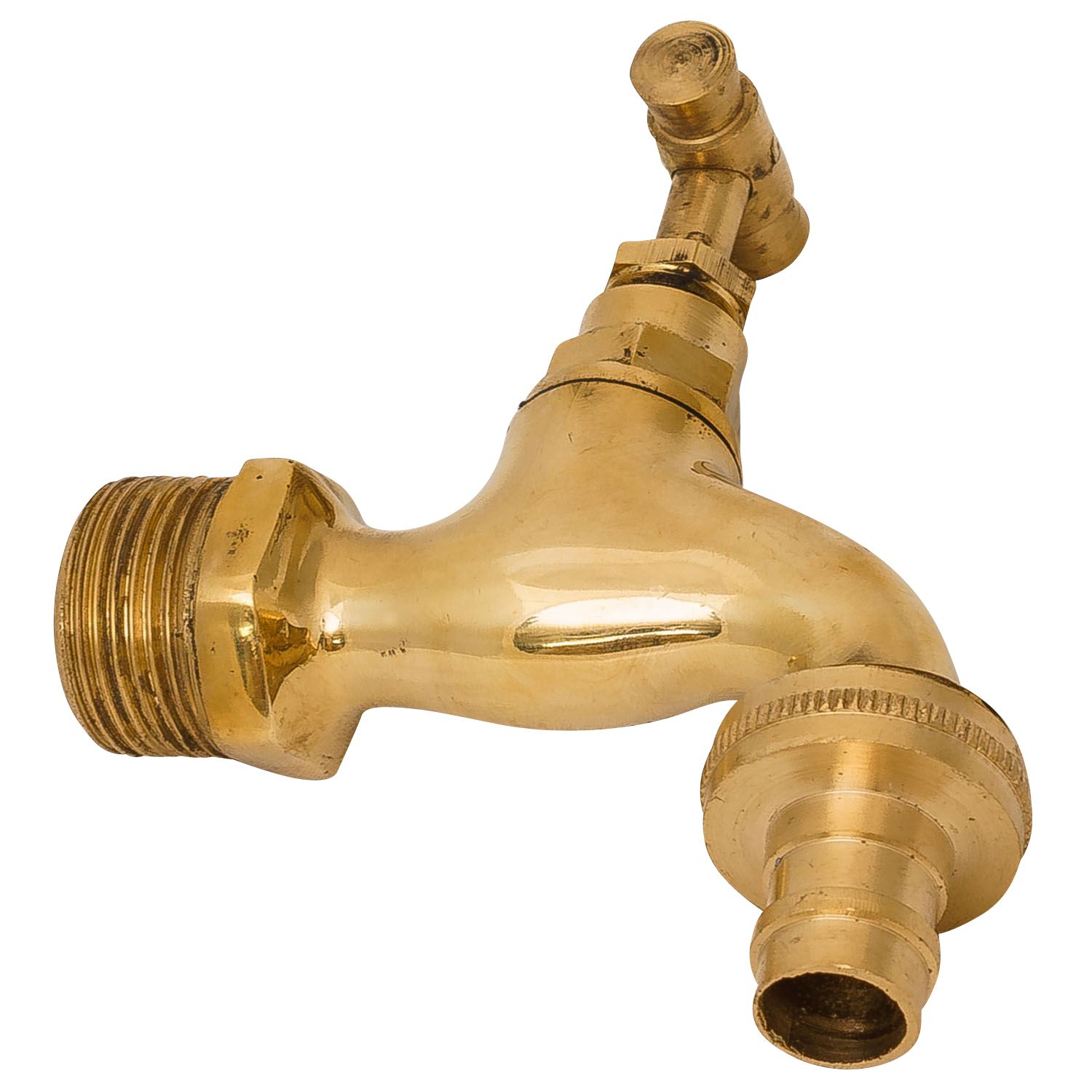 aubaho-was1-6 Wasserhahn Auslaufventil Garten Brunnen Messing 3/4 Zoll Antik Stil 12cm