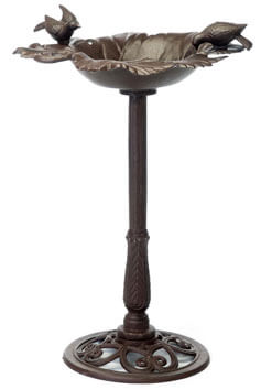 Garten, Vogeltränke, Ständer, Metall, Dekoration