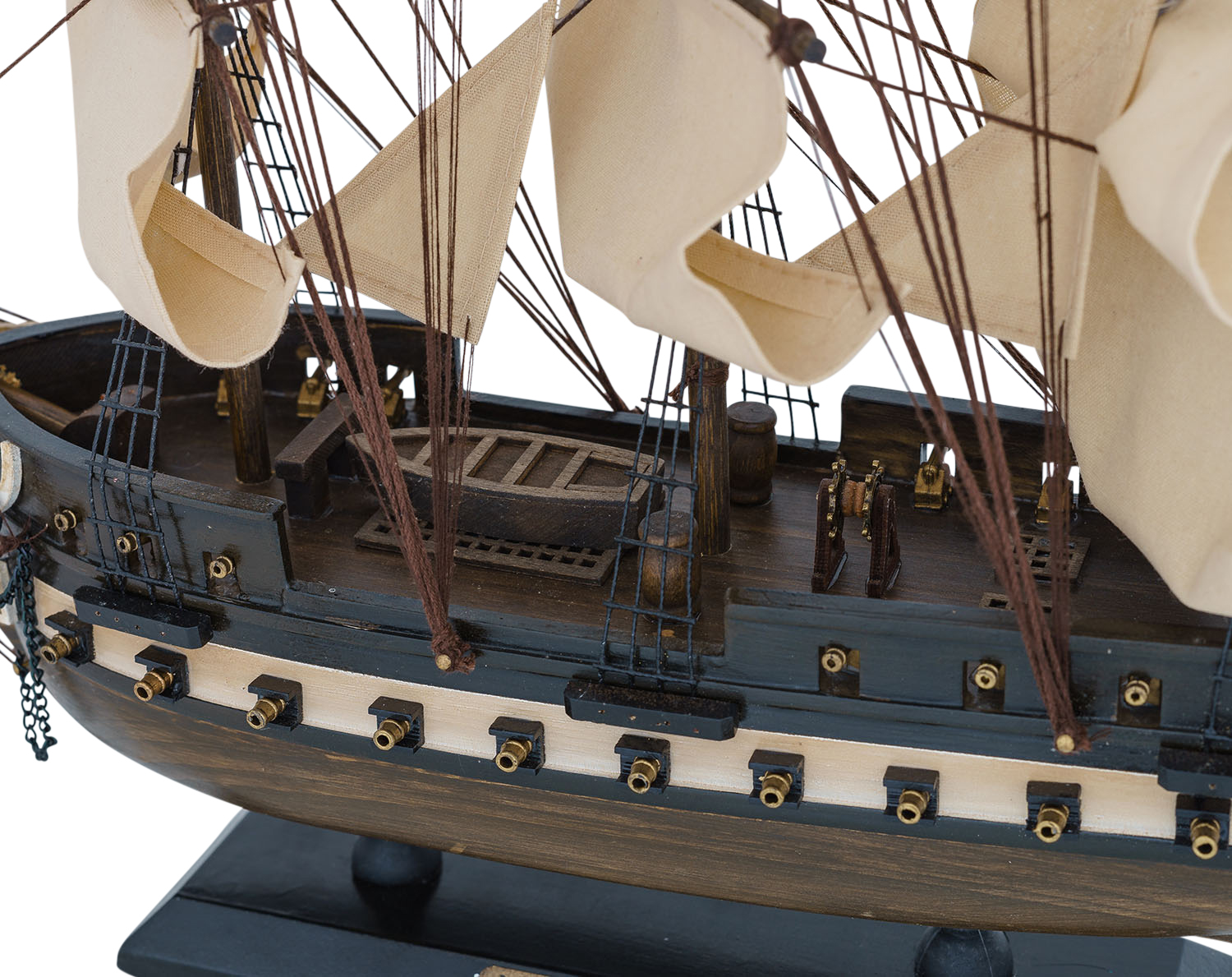 aubaho_SM02-5 Modellschiff USS Constitution Schiff Segelschiff Maritim Antik-Stil kein Bausatz