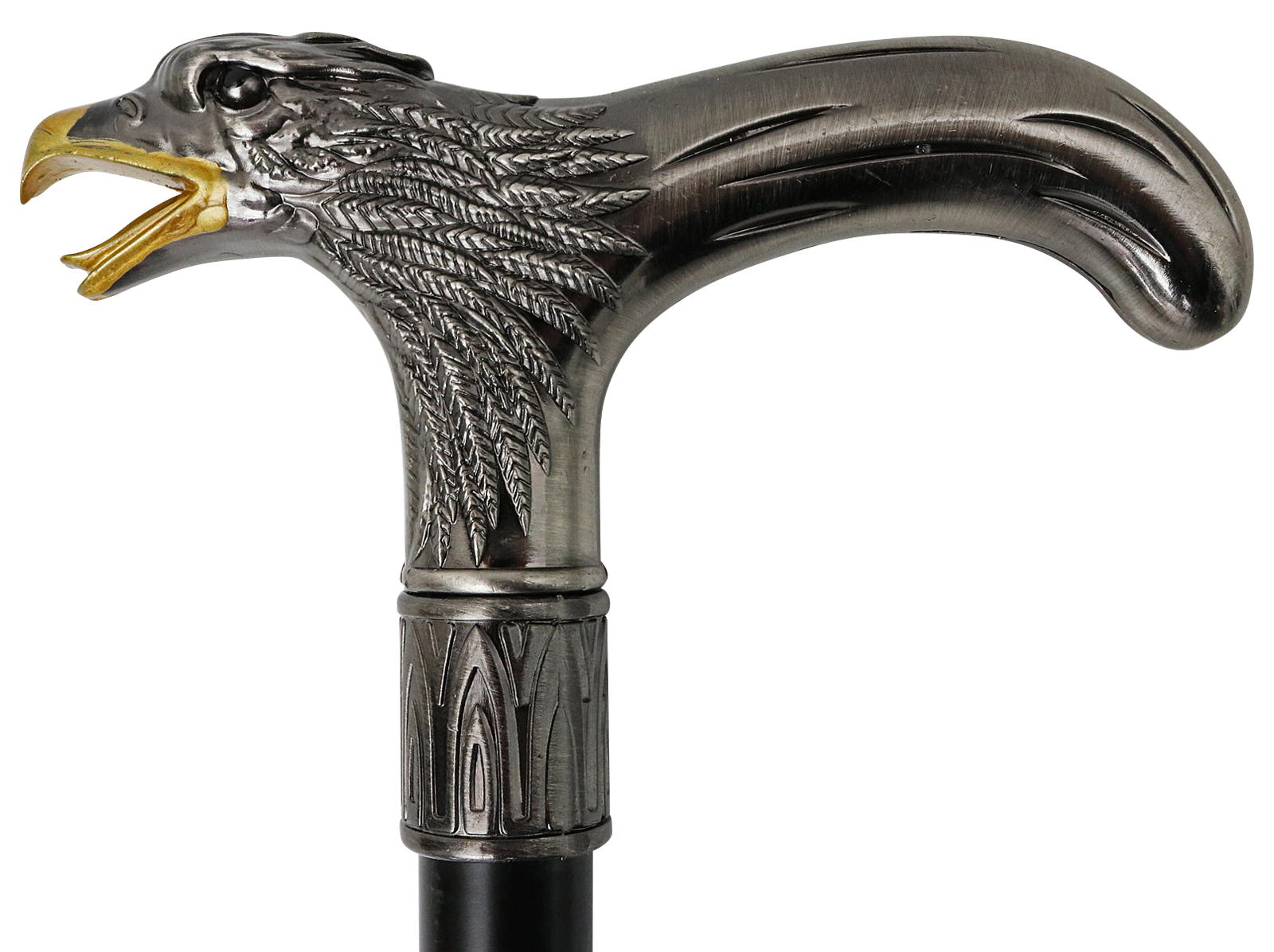 AW-2_3 Spazierstock Wanderstock Adler Flanierstock Vogel Gehstock Antik-Stil 95cm