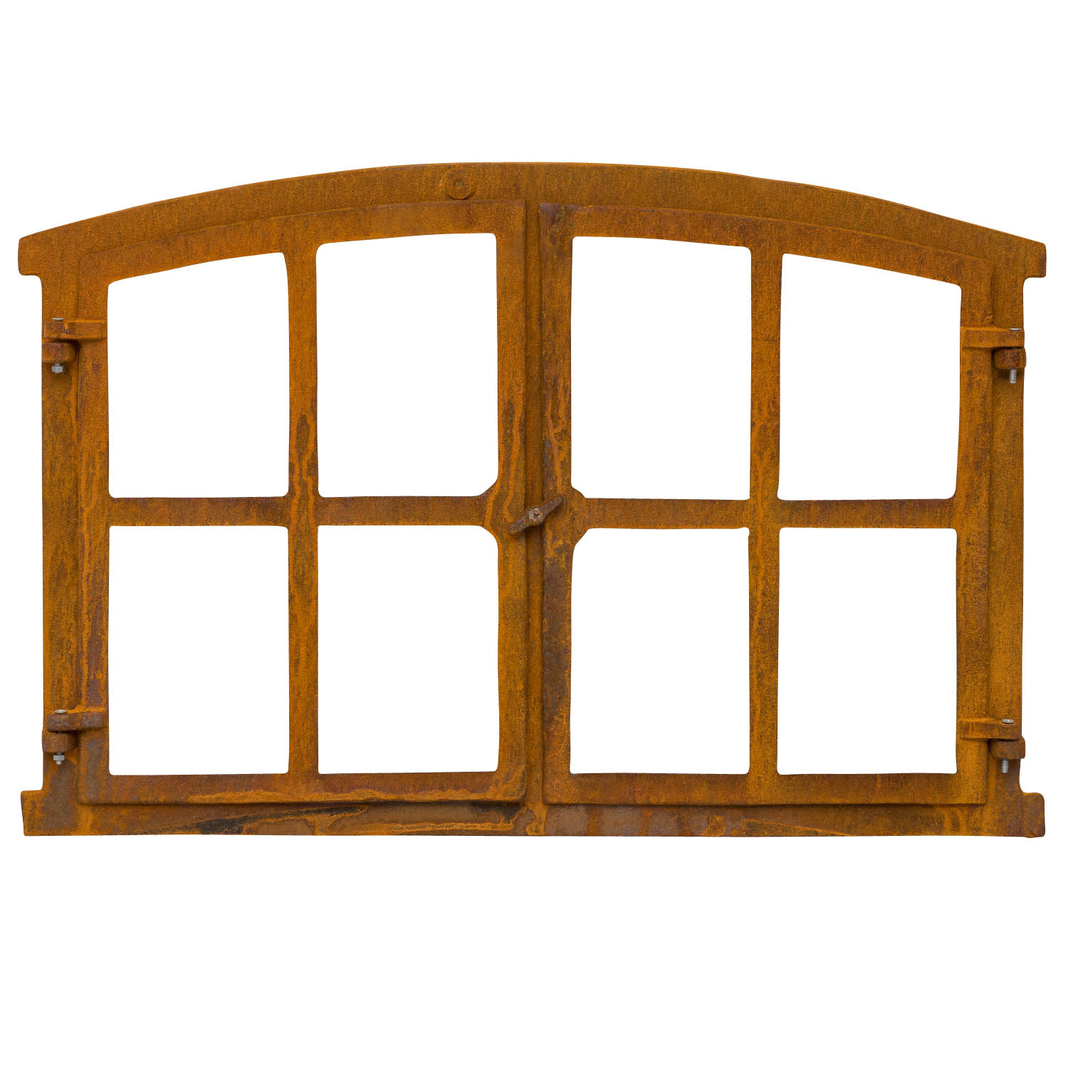 aubaho-W34-R-3 Stallfenster Fenster zum Öffnen Scheunenfenster Eisen Rost 74cm Antik-Stil
