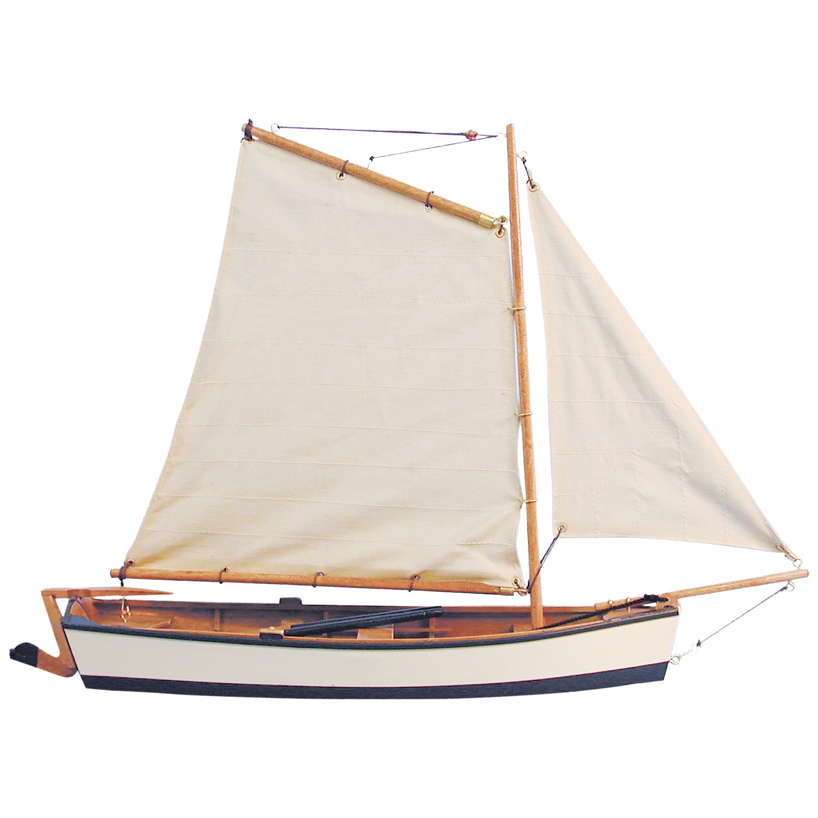 Fishing boat model ship wooden ship - no kit Boot, Segelboot, Transport, Fahrzeug, Wasserfahrzeug