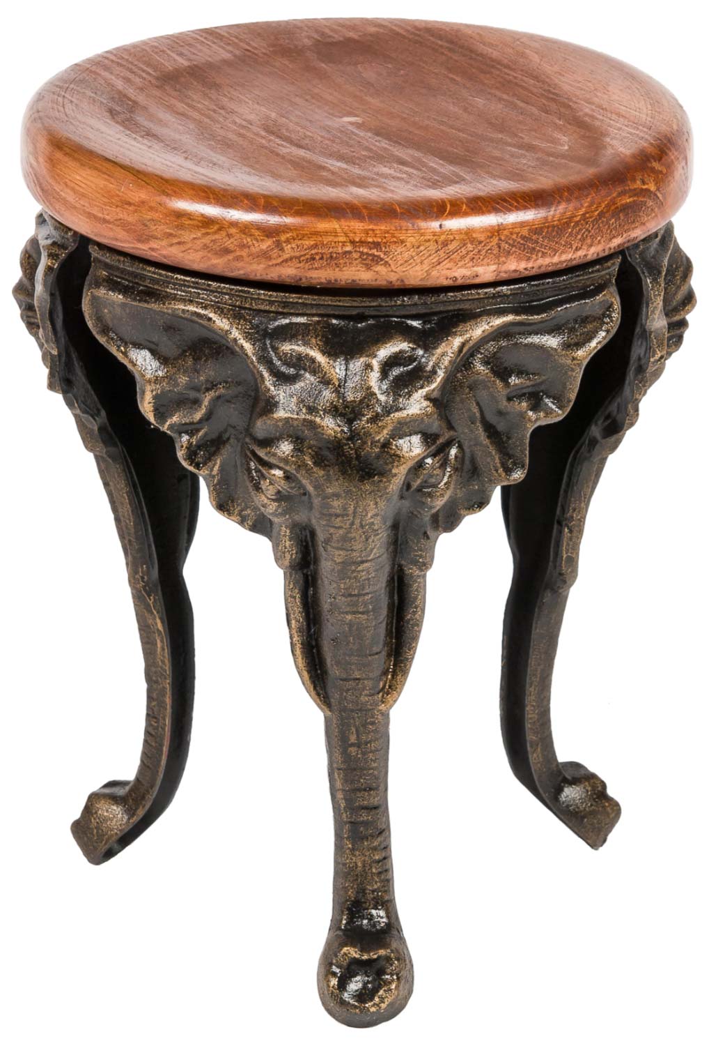 TX-98-02 Blumenhocker Elefant 40cm Eisen  Blumentisch Blumenständer Garten Antik-Stil