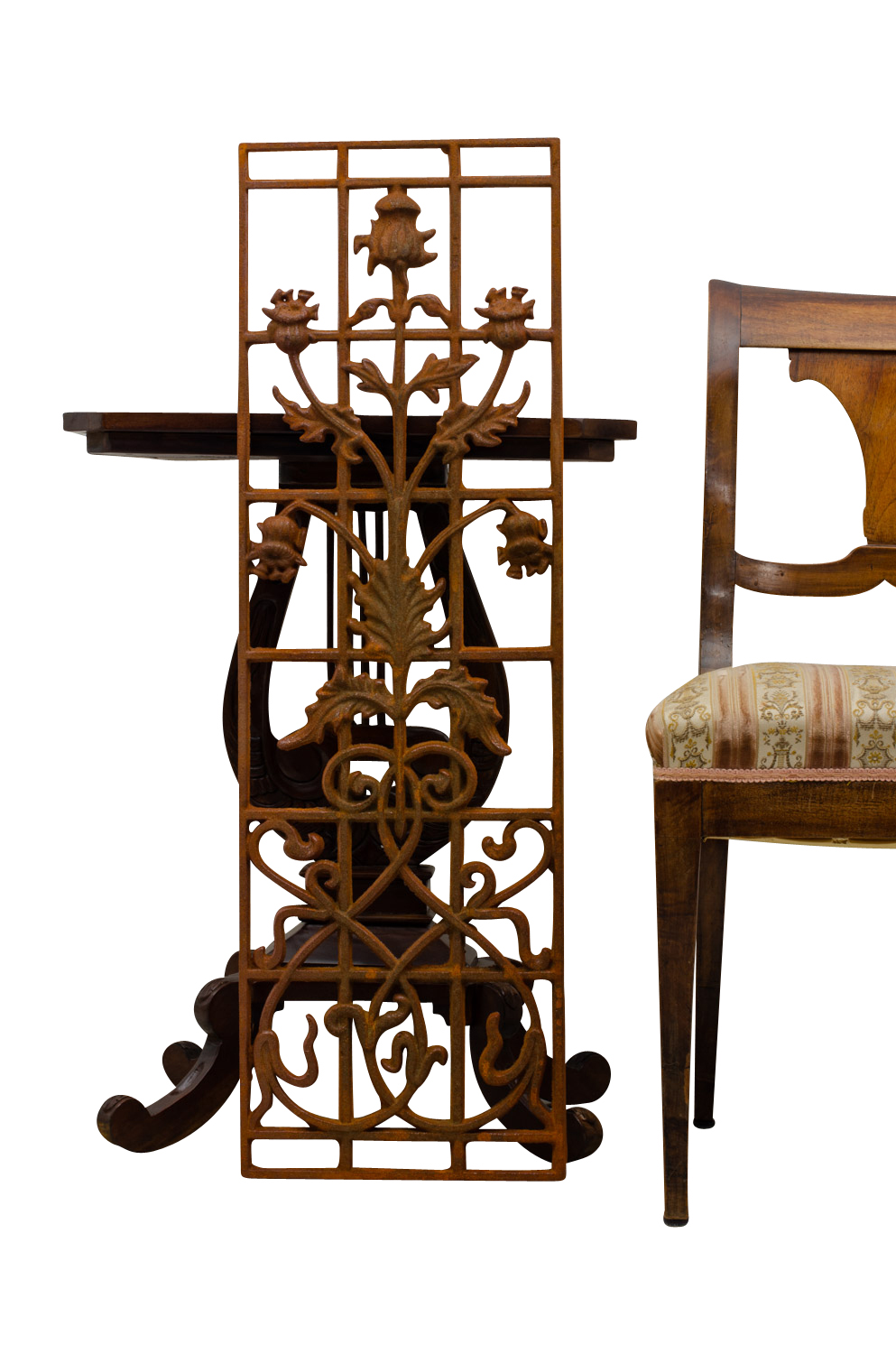 aubaho-Z01-R-3 Fenster Stallfenster Gitter Zaun Balkongitter Balkon Geländer Eisen Antik-Stil a