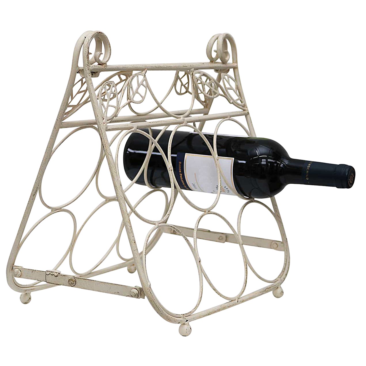 Weinstaender-i1a Weinregal Eisen Wein Regal Weinflaschen Flaschenregal Bar Antik-Stil