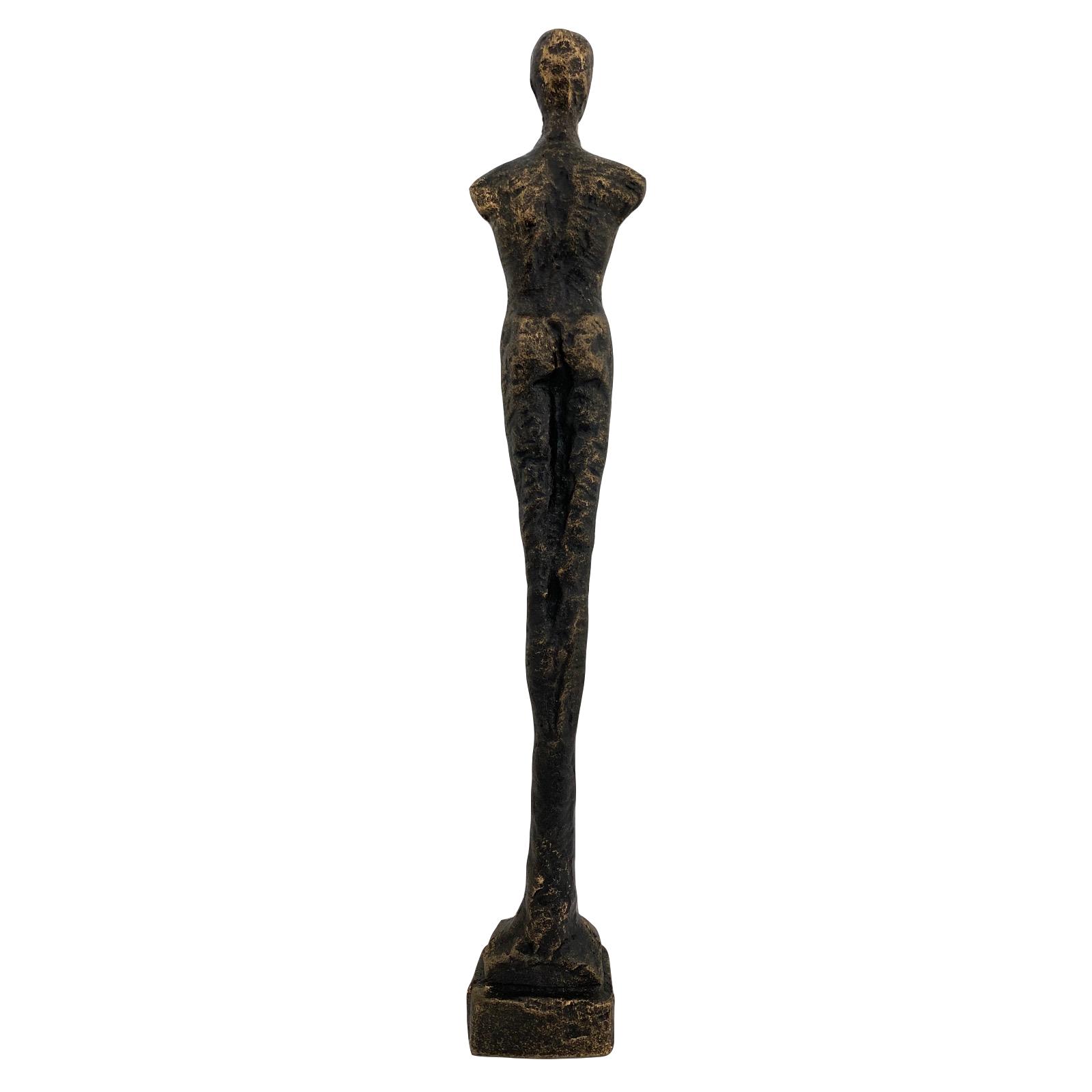 KL-69-3frei Skulptur Eisenfigur stehender Mann Figur Statue Skulptur Antik-Stil 43cm