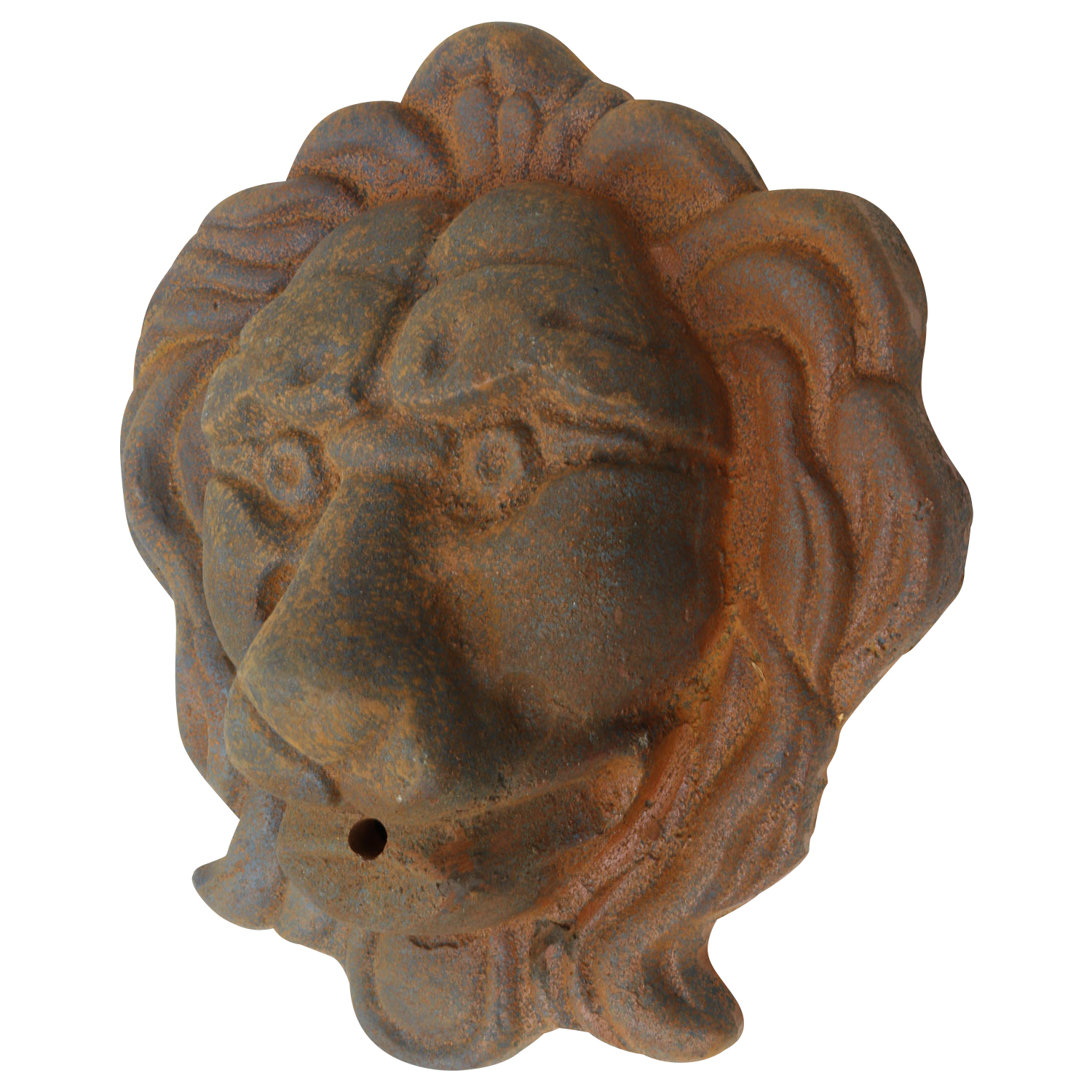 aubaho-WA03B_2 Löwenkopf Löwe Dekoration Eisen Wandbrunnen Wasserspeier Skulptur Figur d
