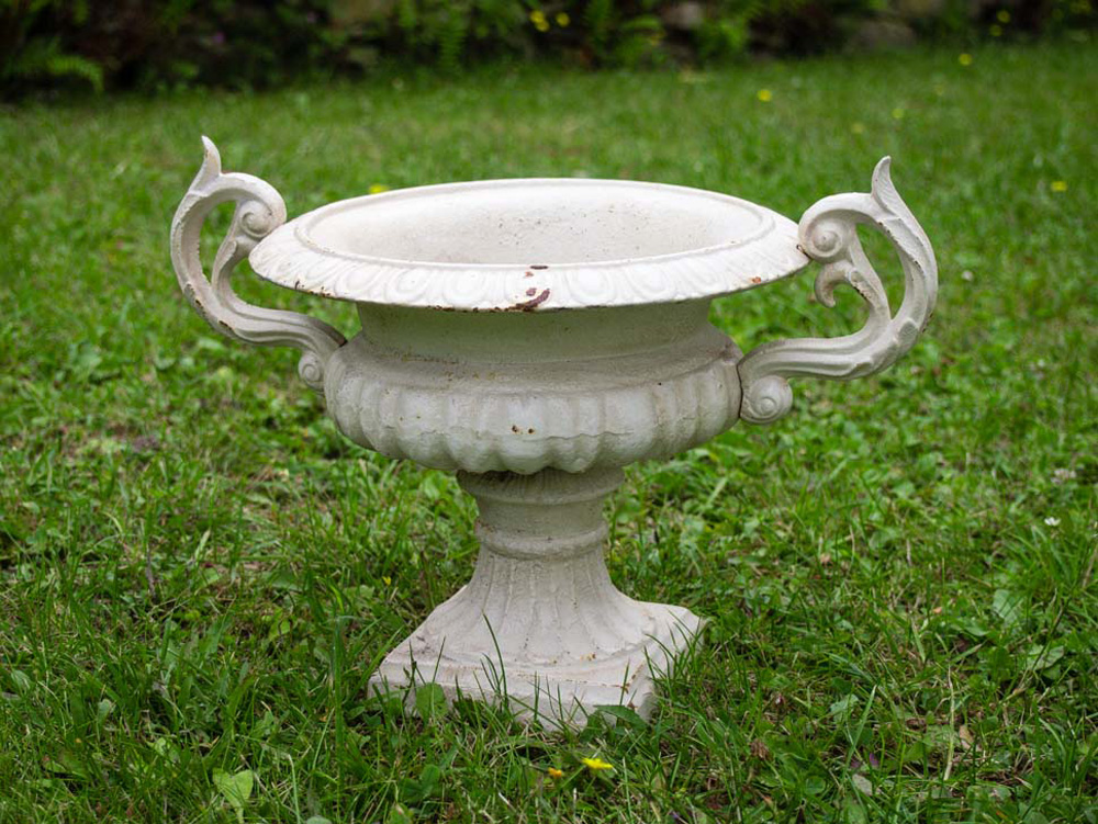 Nostalgie Amphore Pflanzamphore Pflanzkübel Blumentopf Blumenkübel Gusseisen