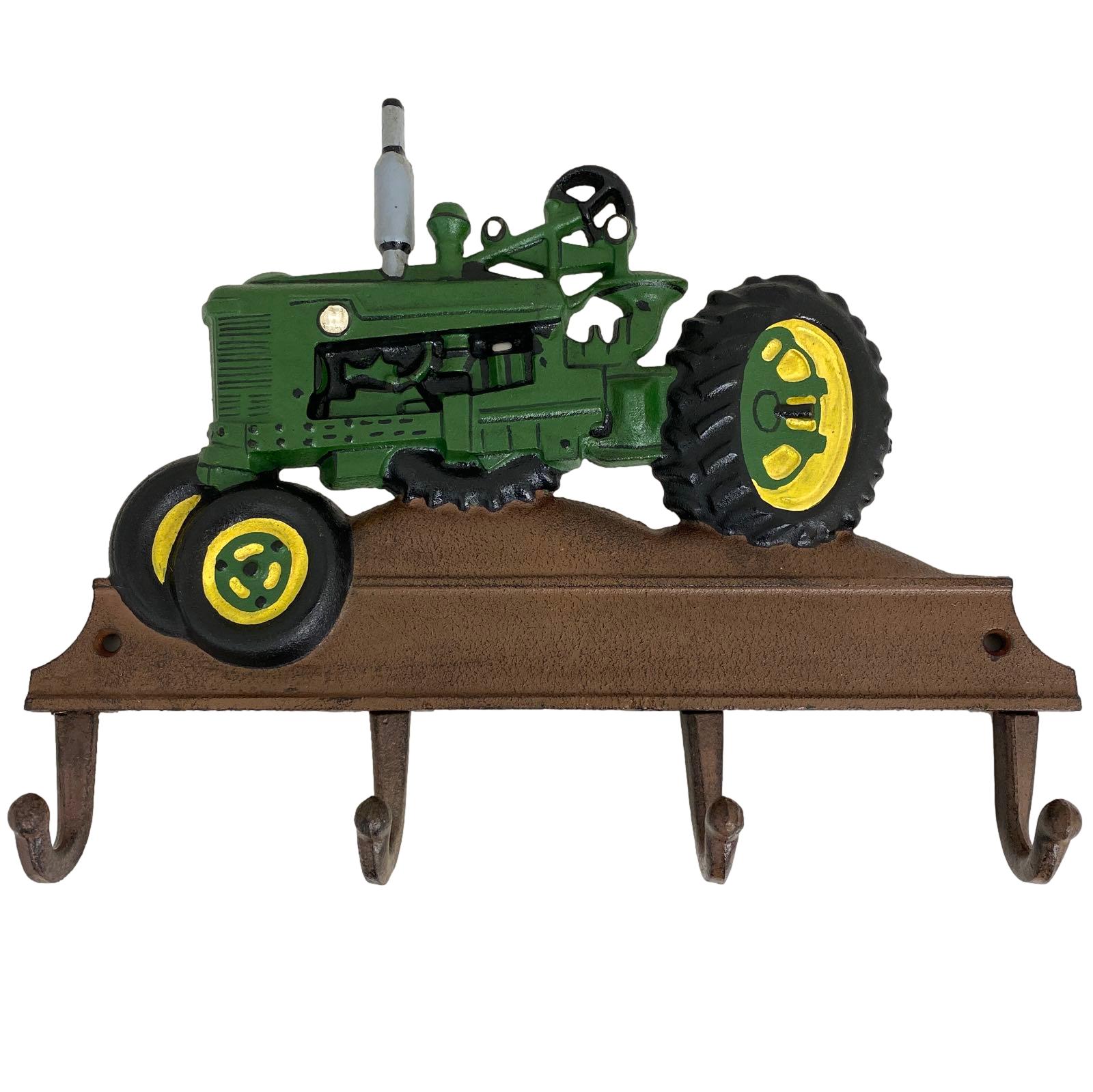 Traktor-Aubaho Kleiderhaken Traktor Wandgarderobe Garderobe Fahrzeug Eisen Antik-Stil 36cm (b)