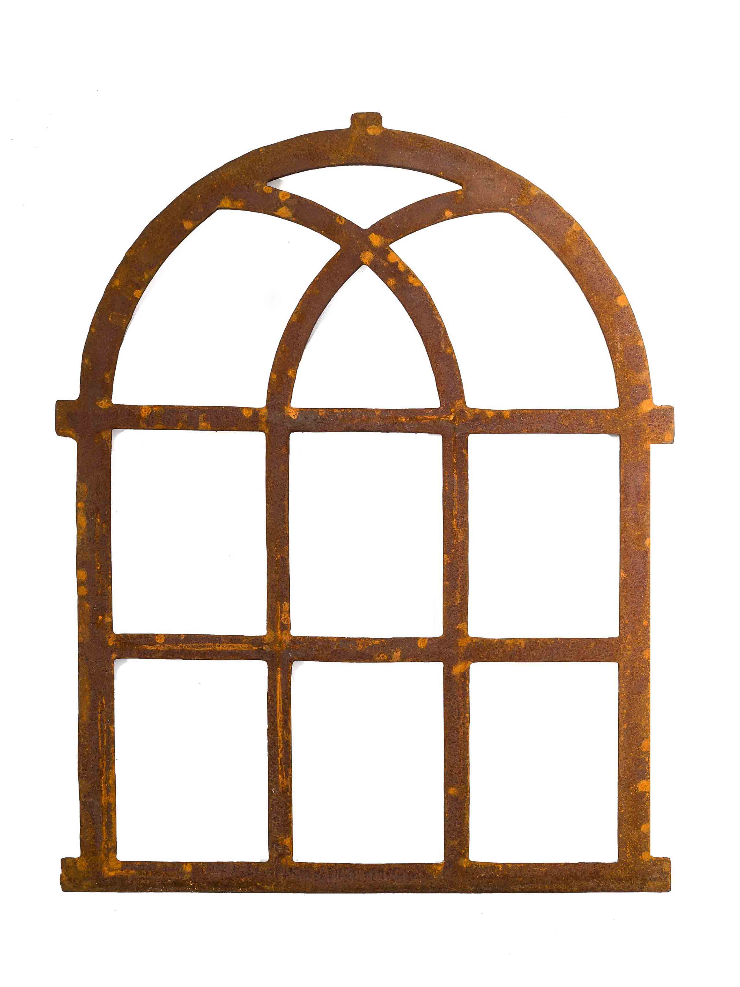 Nostalgie Stallfenster Fenster 72x58cm Eisen Gusseisen antik Stil Rost Rahmen