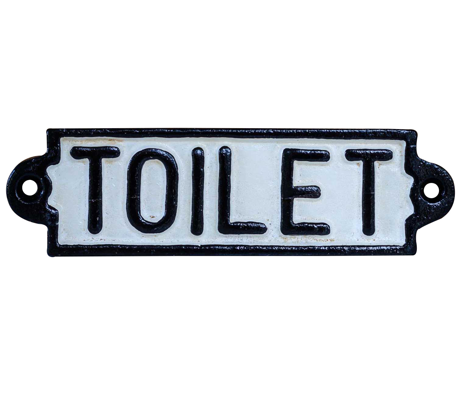 CS-9-1 Nostalgie Türschild Schild Toilet Toilette Gäste WC 16cm Eisen Antik-Stil