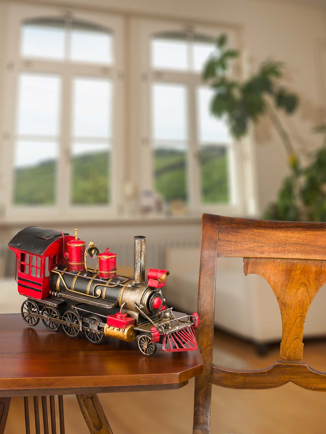 BL-273-05 Modelllok Lokomotive Modellzug Zug Eisenbahn Lok Blech Nostalgie Antik-Stil 41cm