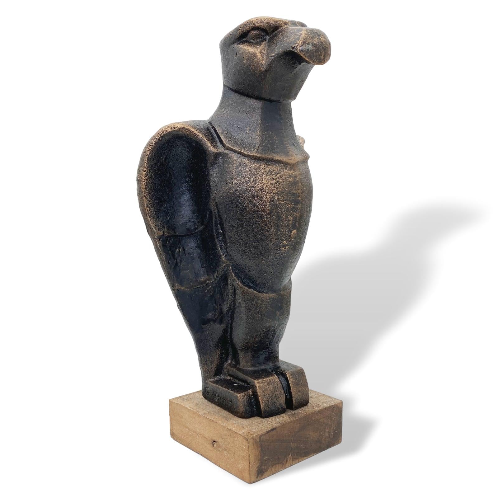 Skulptur Adler Figur Metall Bronze-Optik Art-Deko-Antik-Stil nach Klimt Replik
