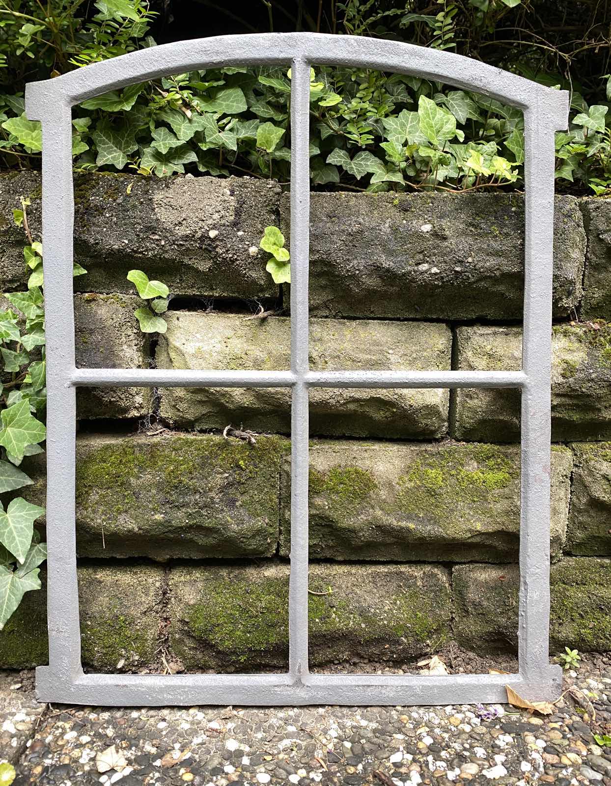 aubaho-F02B-G-3uxeJle5M0fG2Z Fenster grau Stallfenster Eisenfenster Scheunenfenster Eisen 64cm Antik-Stil (h)