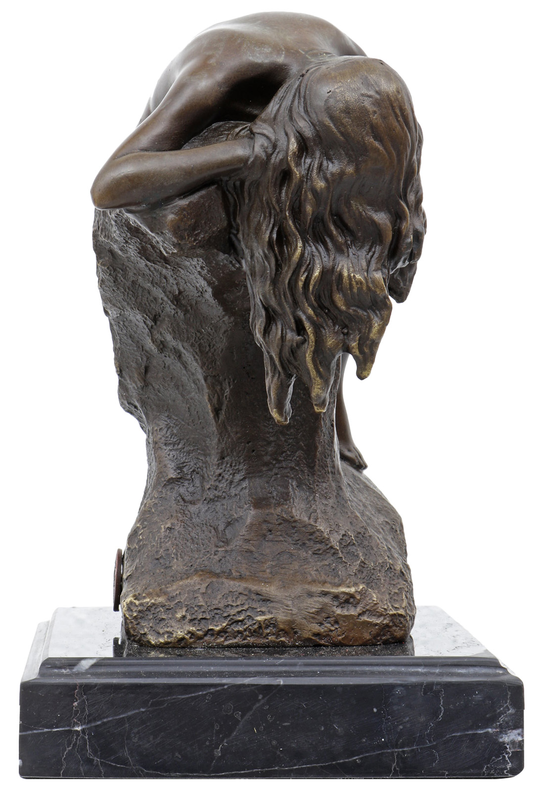 Bronzeskulptur Frau Erotik Kunst im Antik-Stil Bronze Figur Statue 17cm