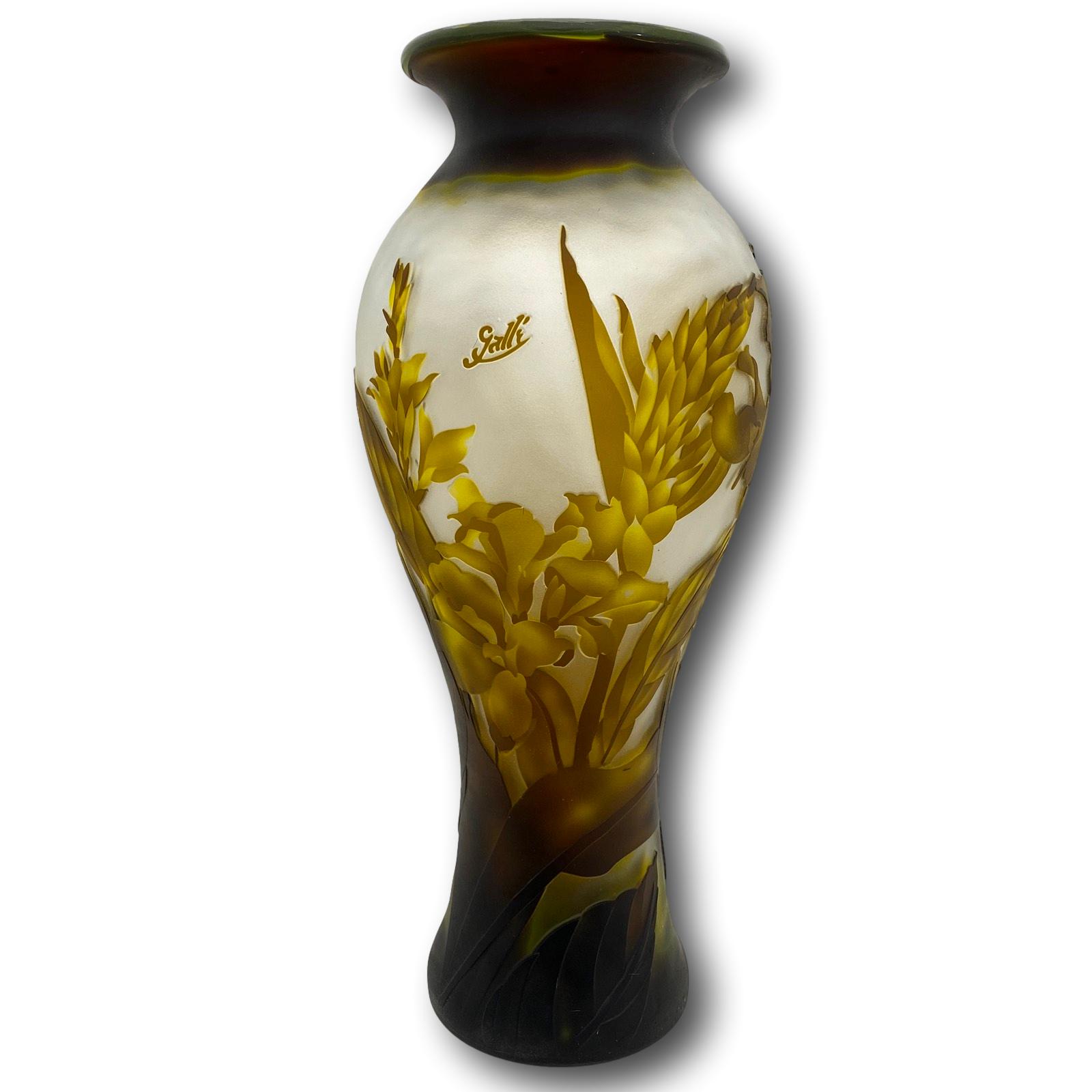 GV-57-1 Vase Replika nach Galle Gallé Glasvase Glas Antik-Jugendstil-Stil Kopie c8
