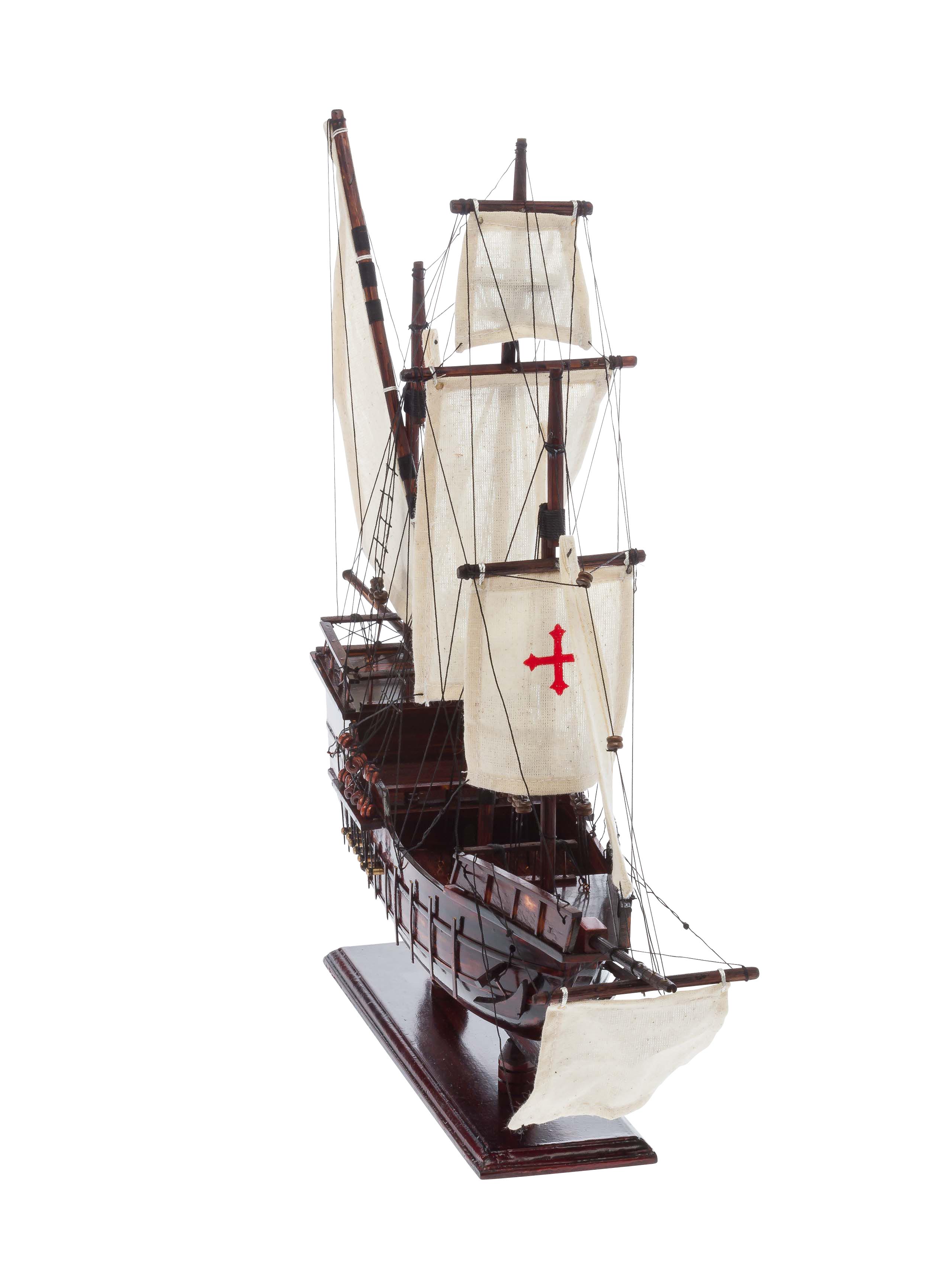 2015-04-27_Auktionshaus_009 Modellschiff Santa Maria Holz Kolumbus Flaggschiff Segelschiff Karavelle Schiff