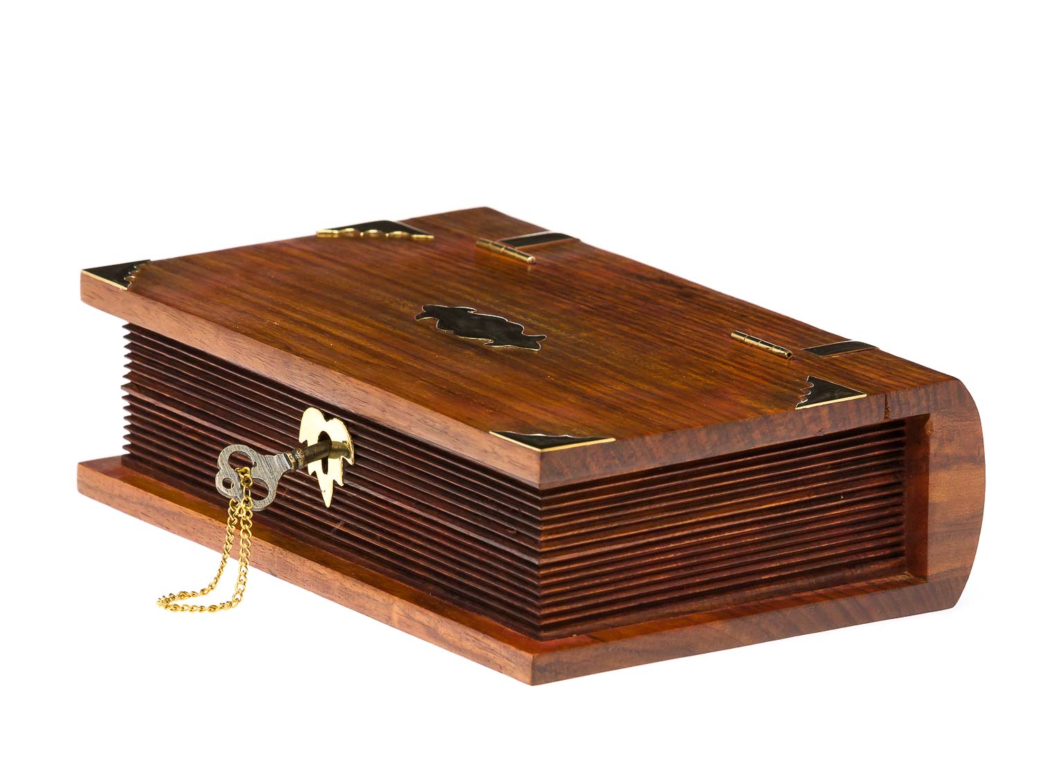 2016-02-012_Auktionshaus_017 Buchattrappe abschließbar Holz Box Schmuckschatulle Anker antik Stil book box