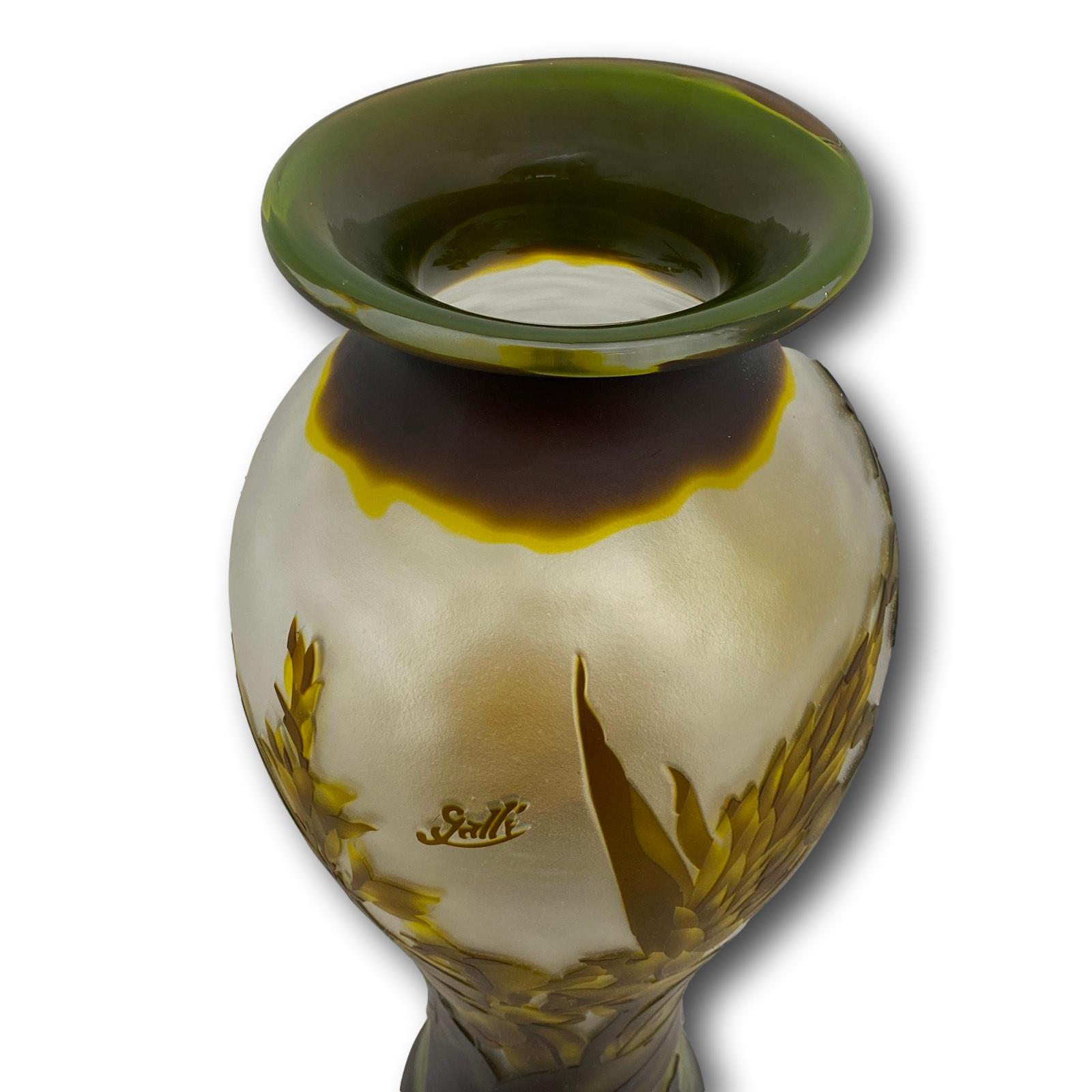 GV-57-4 Vase Replika nach Galle Gallé Glasvase Glas Antik-Jugendstil-Stil Kopie c8